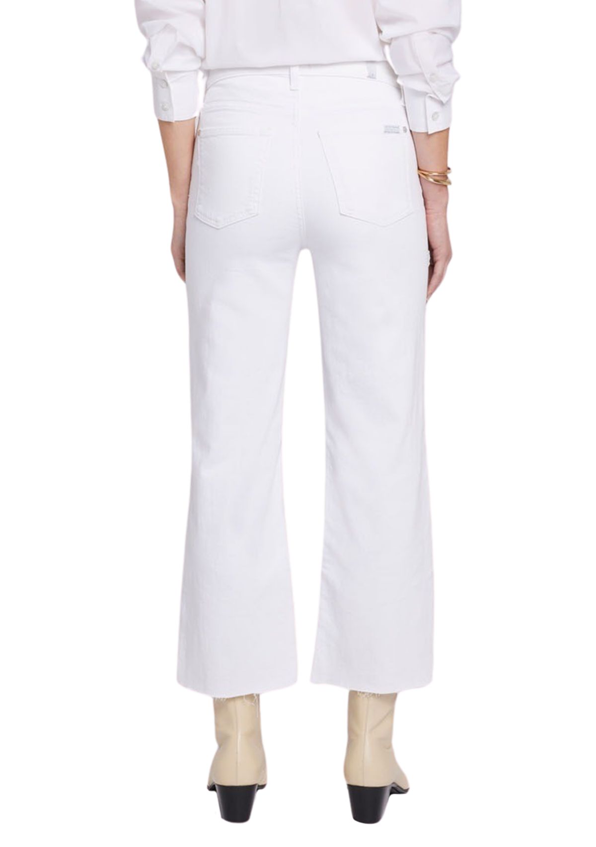 Womens Cropped Jeans with Vintage Hem 