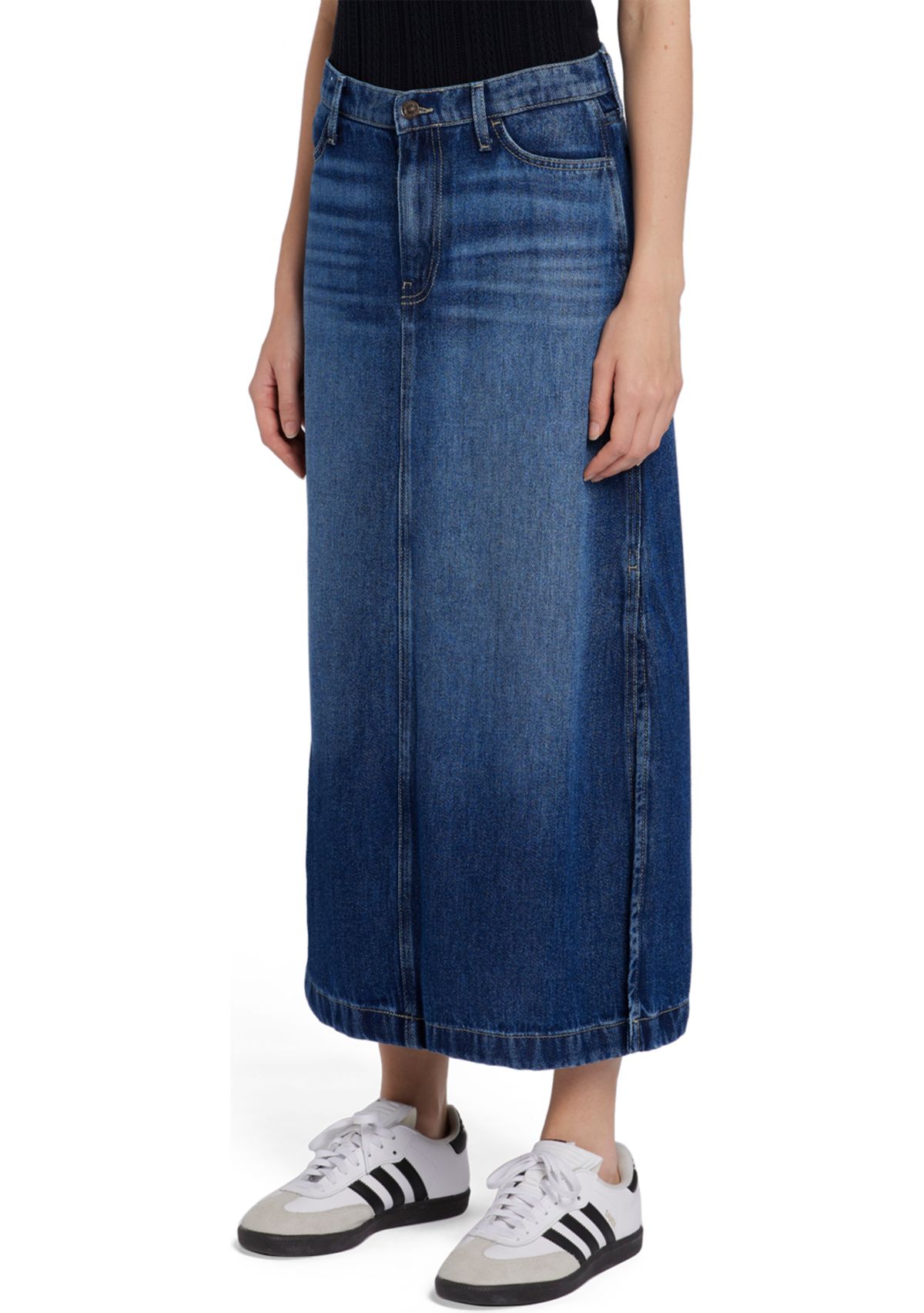 Womens Midi Denim Skirt