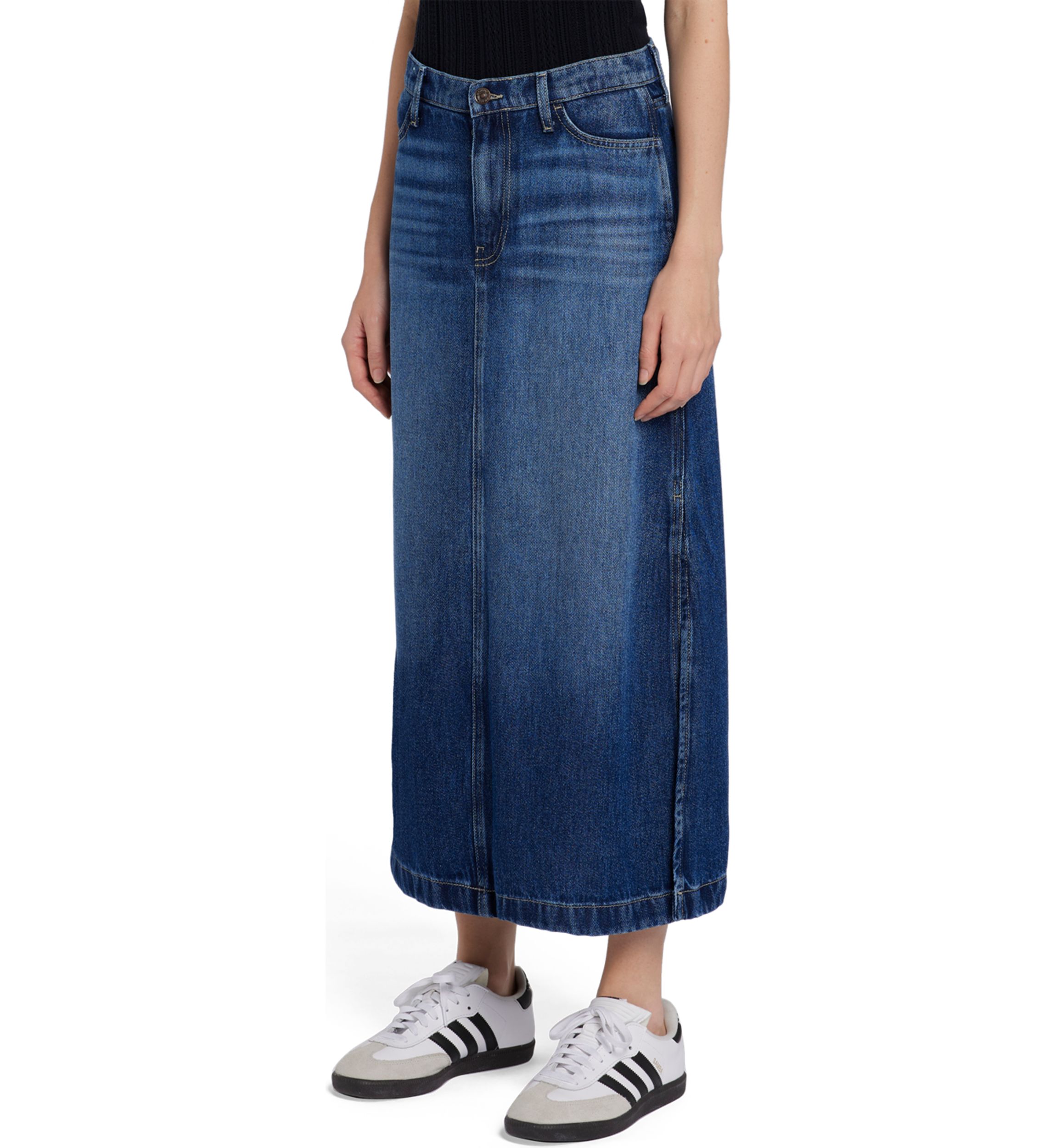 Womens Midi Denim Skirt