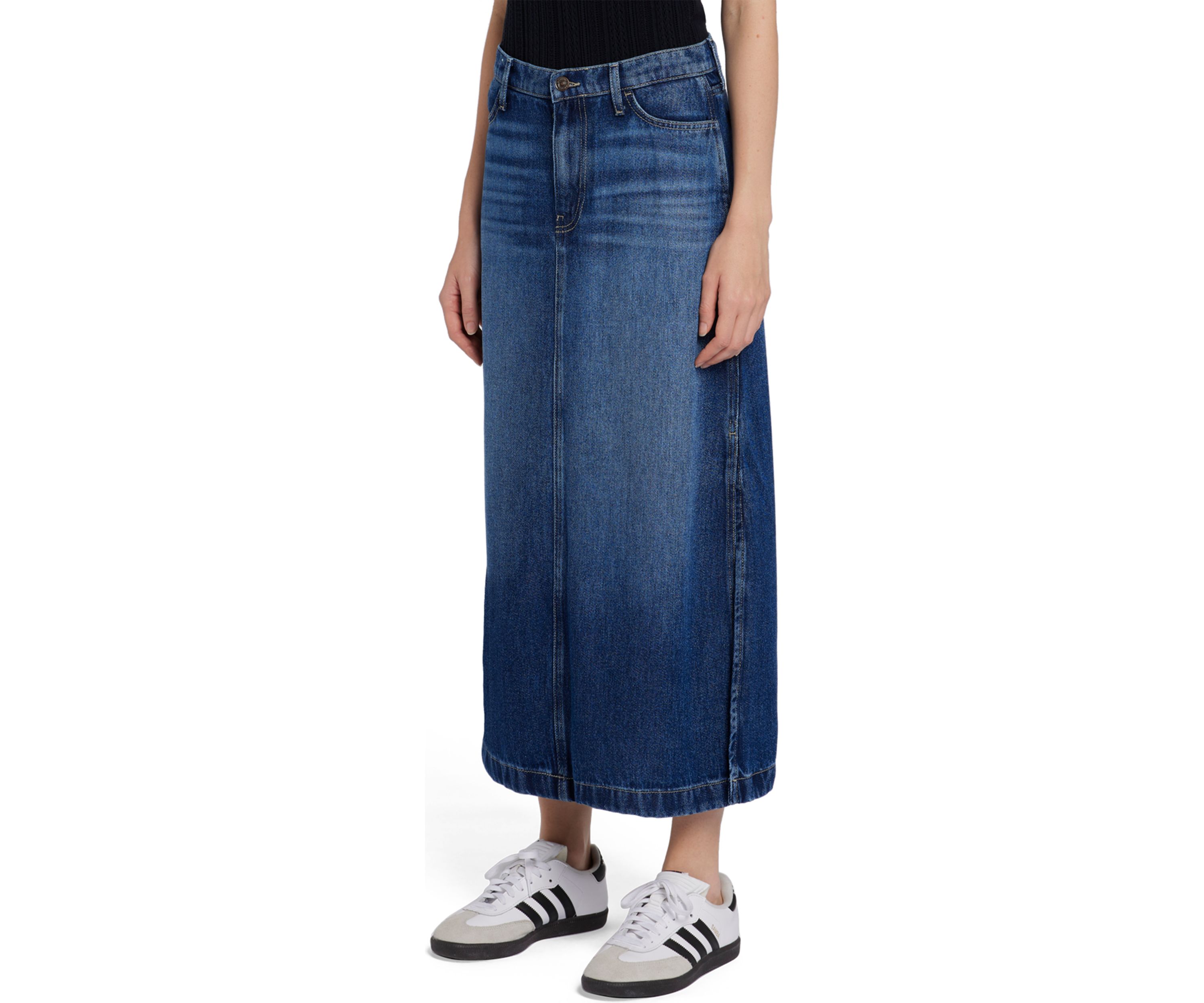 Womens Midi Denim Skirt