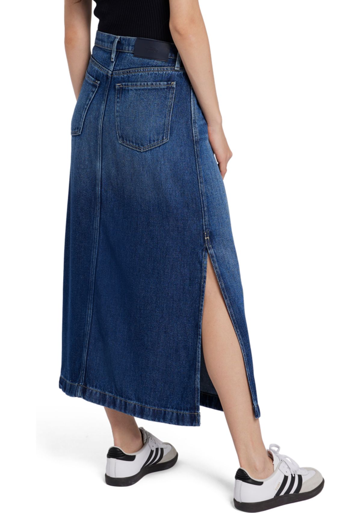 Womens Midi Denim Skirt