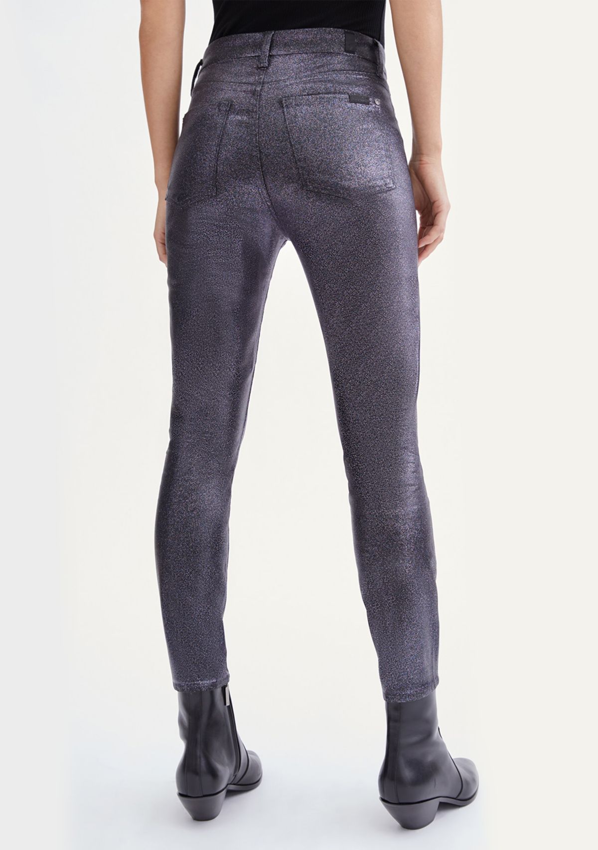 Womens High Rise Ankle Skinny Jeans 
