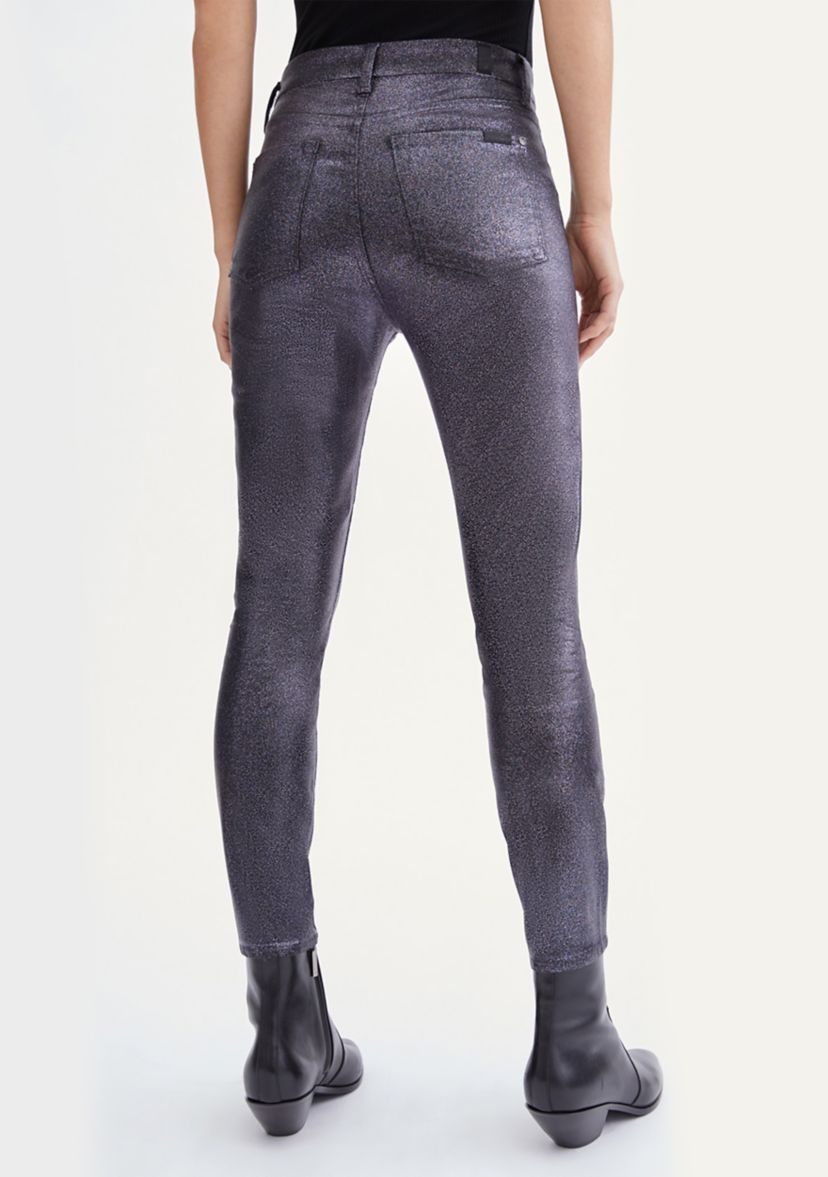 Womens High Rise Ankle Skinny Jeans 