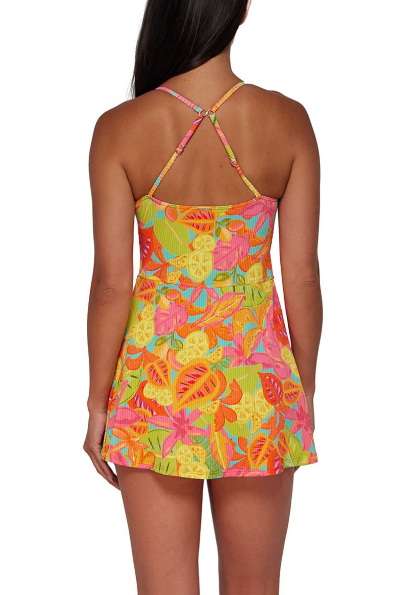 Citrus Grove Sandbar Rib Knit Naomi Swimdress