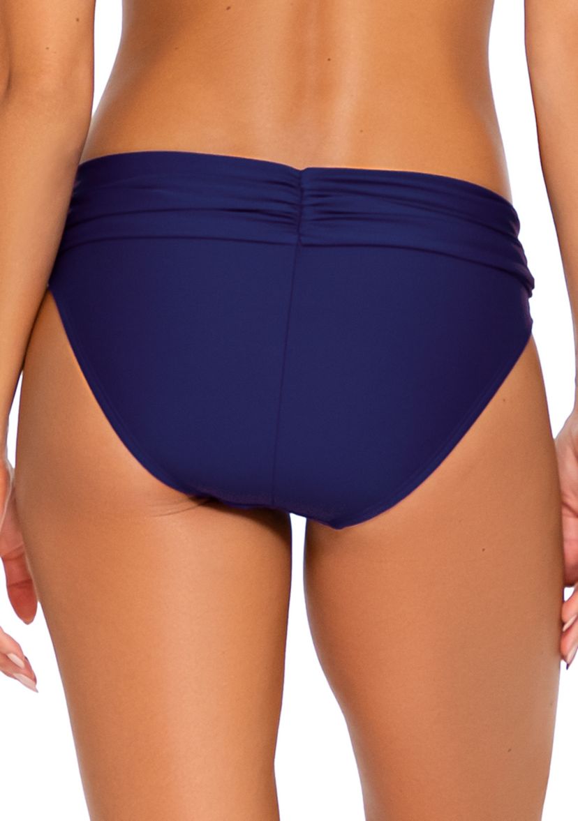 Solid Twisted Swim Bottoms 