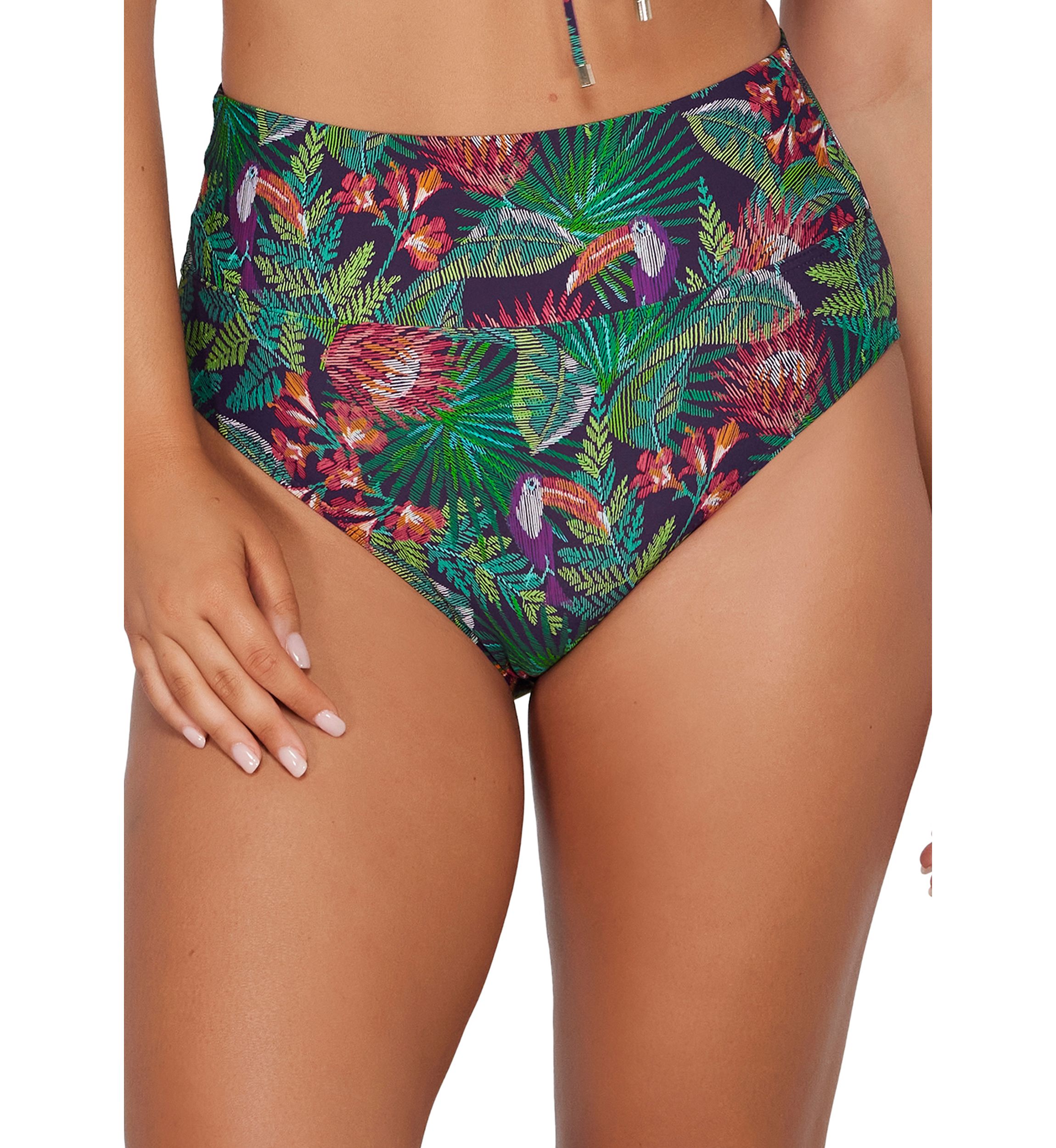 Welcome to Rio High Waist Brief Swim Bottoms