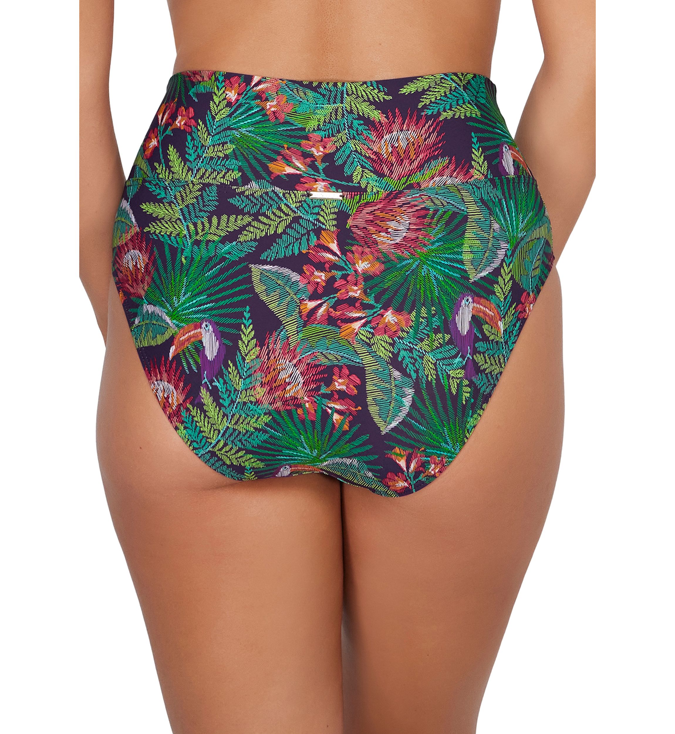 Welcome to Rio High Waist Brief Swim Bottoms