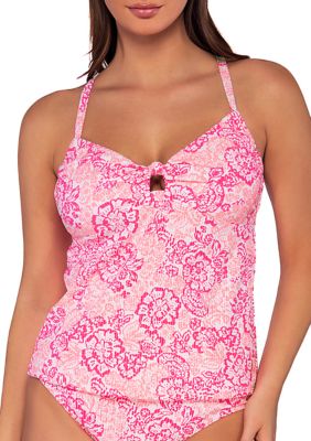 Womens Lost + Wander Swim  Meet Me In Bali Tie Smocked One Piece