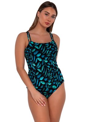 Seagrass Texture Taylor D Cup Swim Top