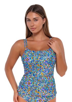 Pansy Fields Taylor Printed Tankini Swim Top