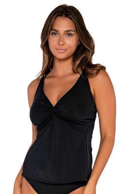 Forever Solid Tankini Swim Top