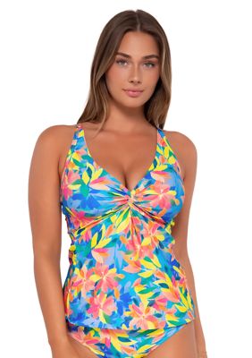 Shoreline Petals Forever Tankini Swim Top