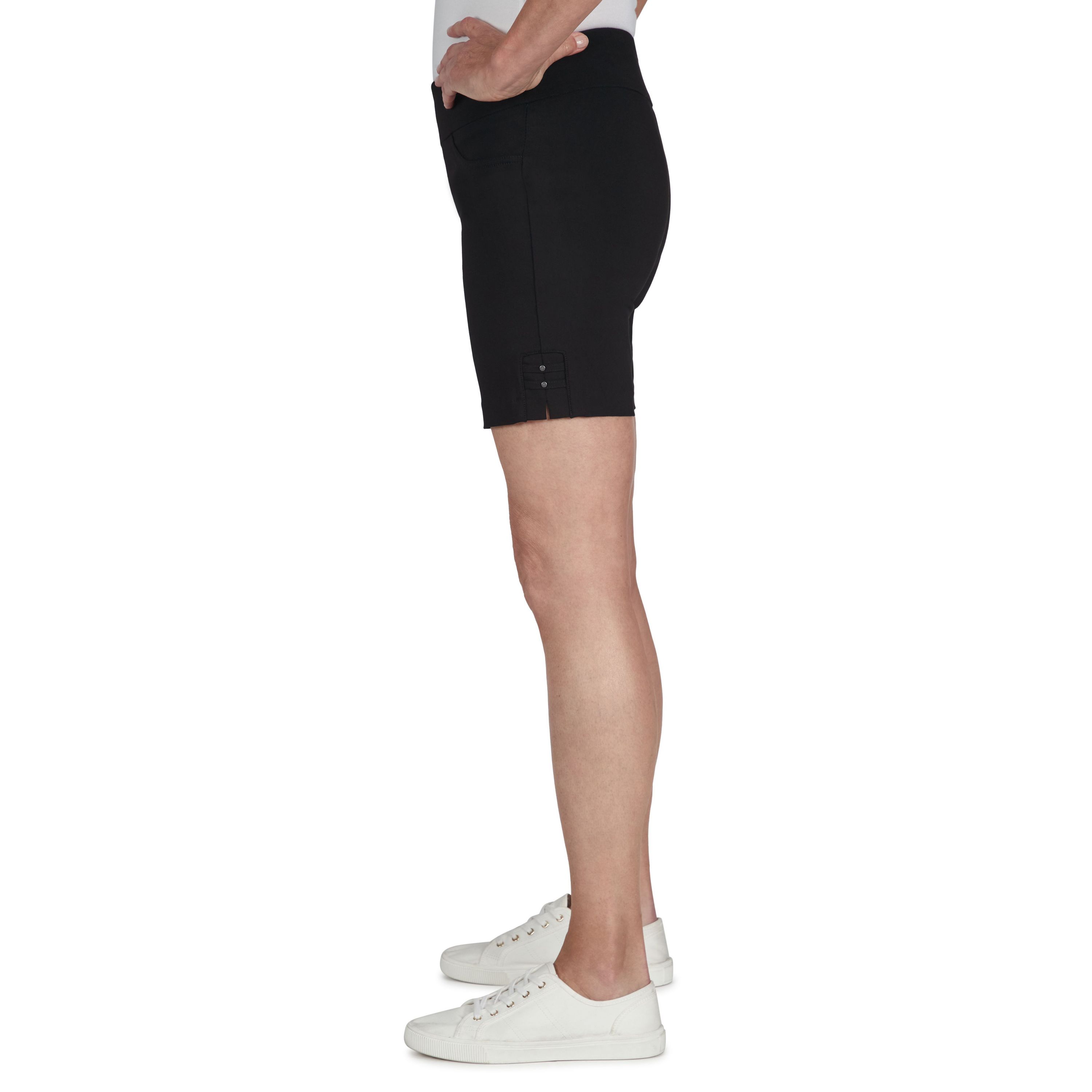Solid Color Tech Stretch Short with All Around Elastic Waistband