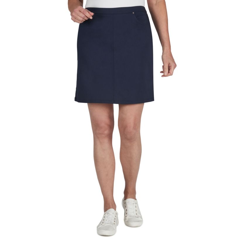 Tech Stretch Pull On Skort with Elastic Waistband