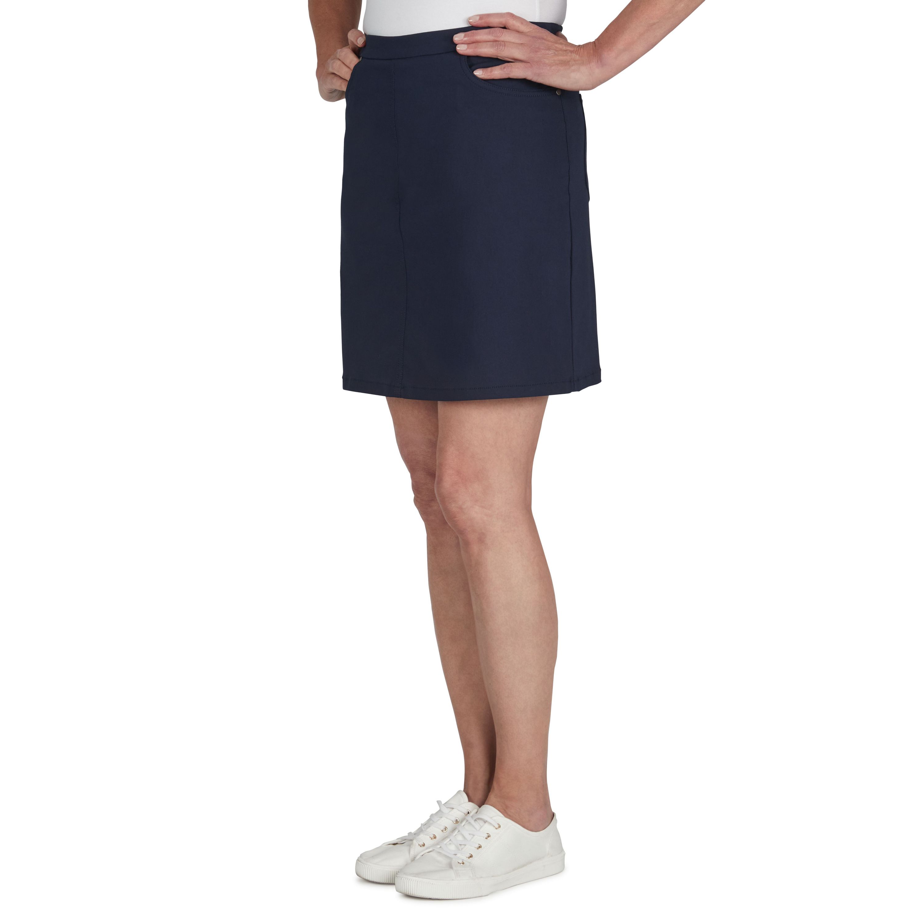 Tech Stretch Pull On Skort with Elastic Waistband