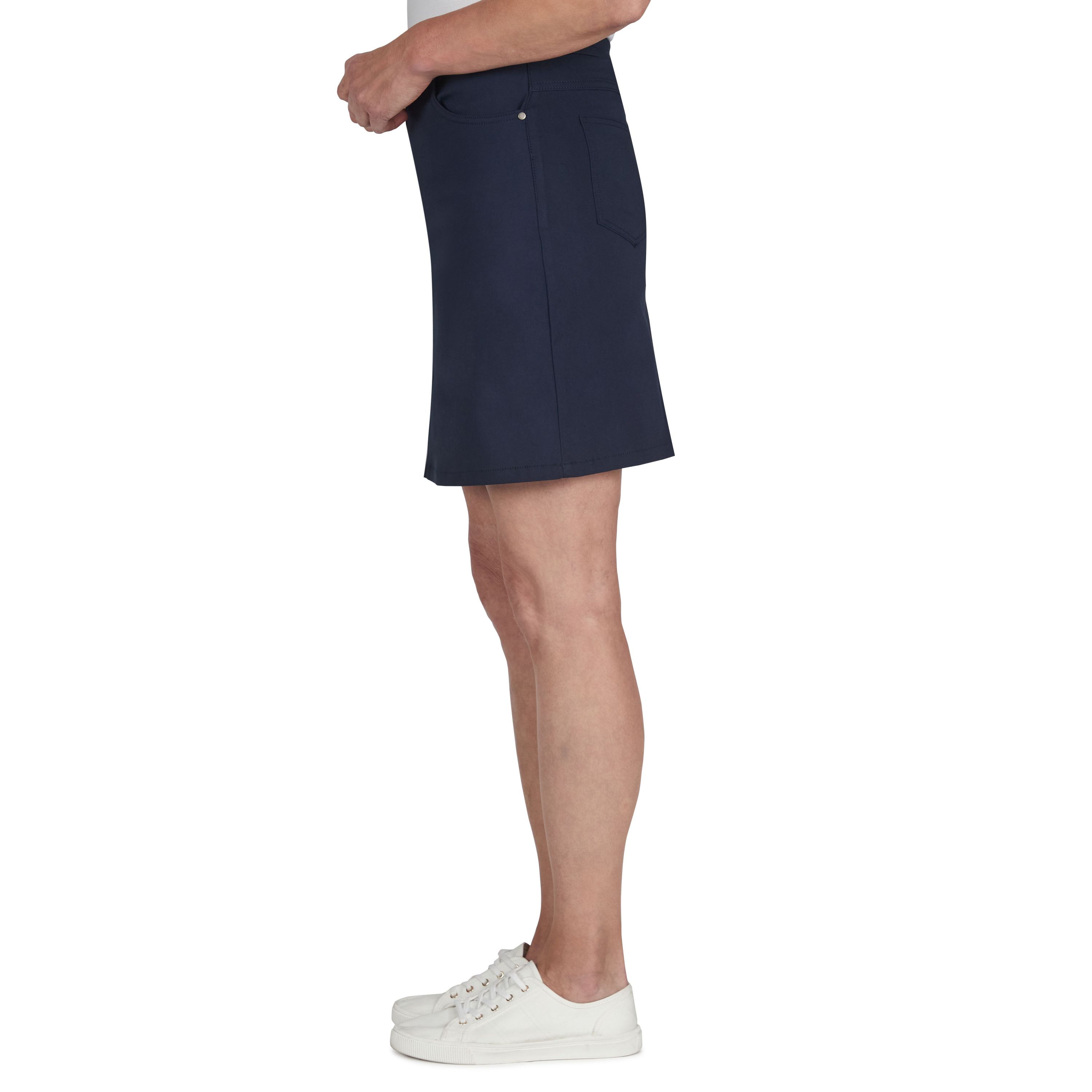 Tech Stretch Pull On Skort with Elastic Waistband