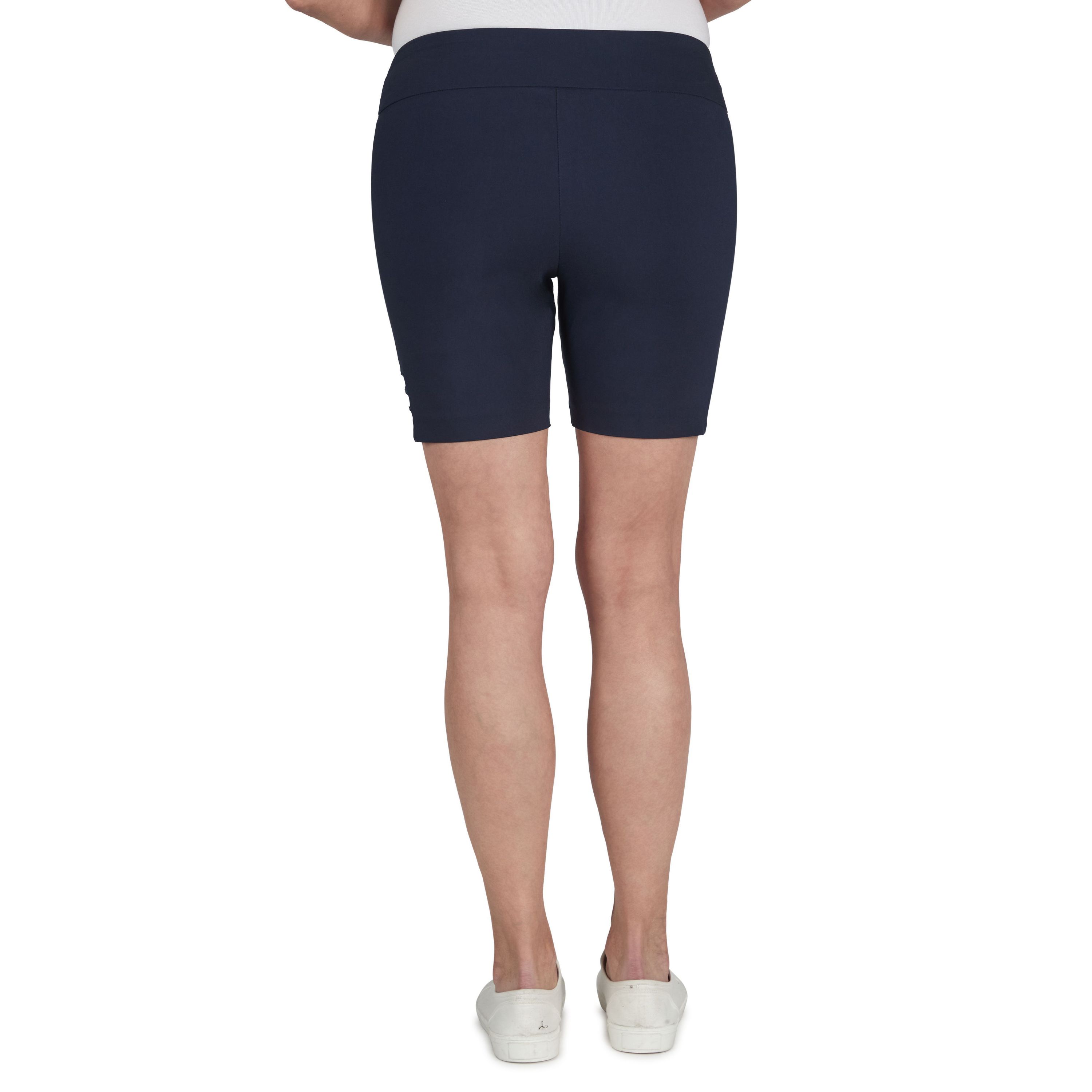 Solid Color Tech Stretch Short with All Around Elastic Waistband