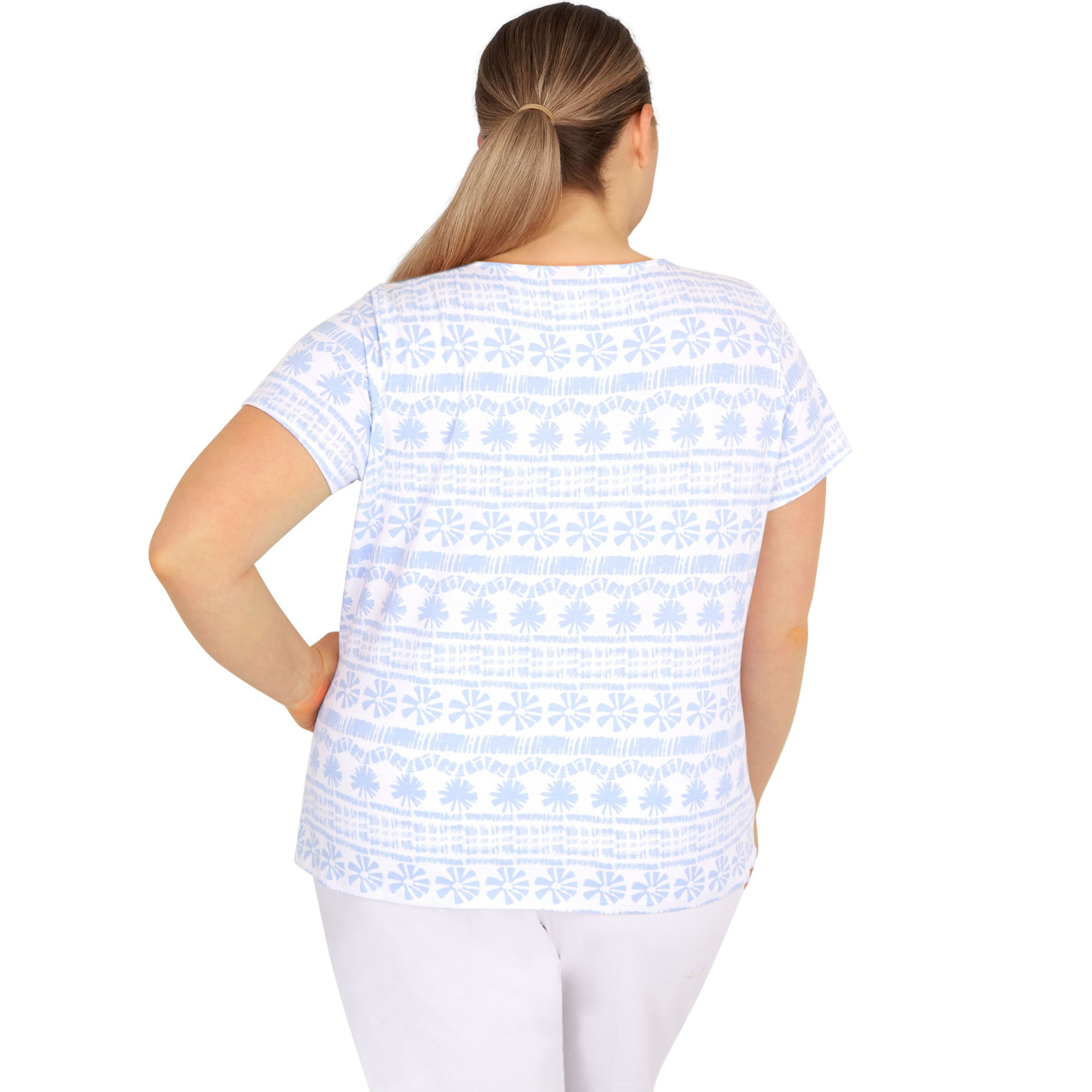 PRINTED JERSEY TOP