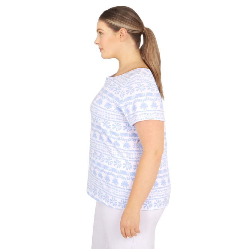 PRINTED JERSEY TOP