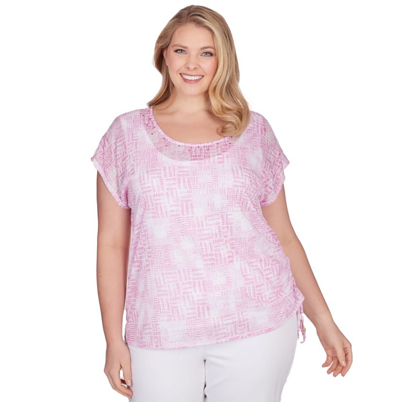 Spring Into Action Printed T Sleeve Top