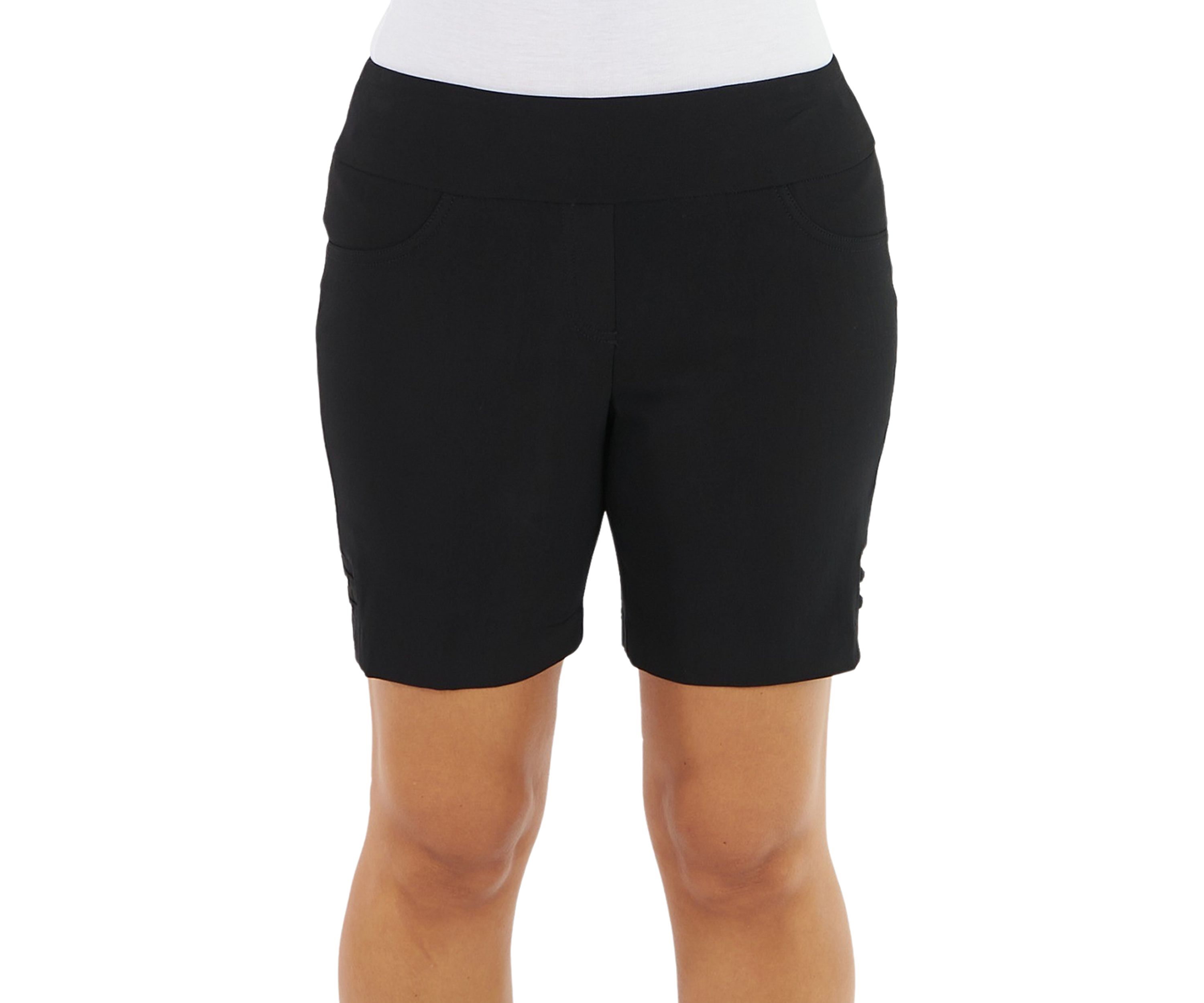 Solid Color Tech Stretch Short with All Around Elastic Waistband