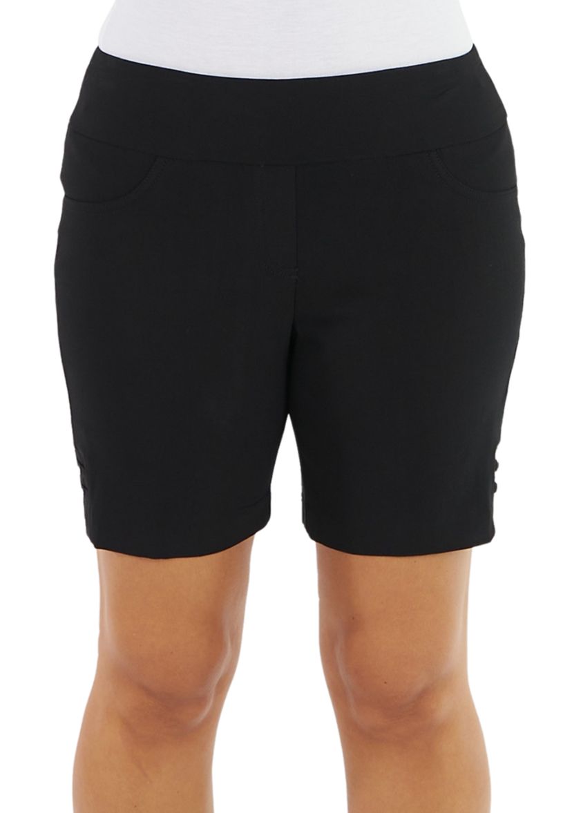 Solid Color Tech Stretch Short with All Around Elastic Waistband