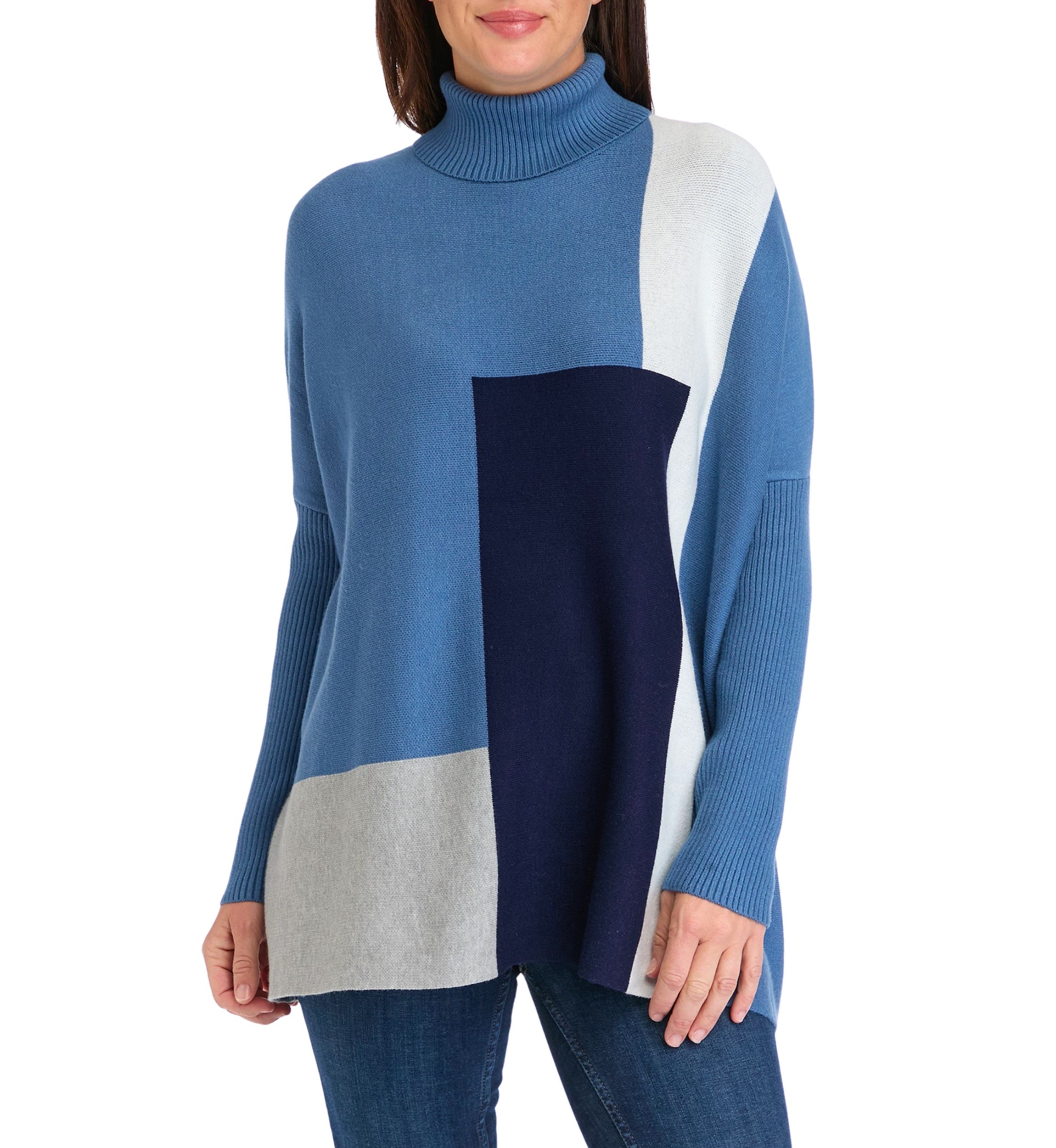 Womens Turtleneck Poncho