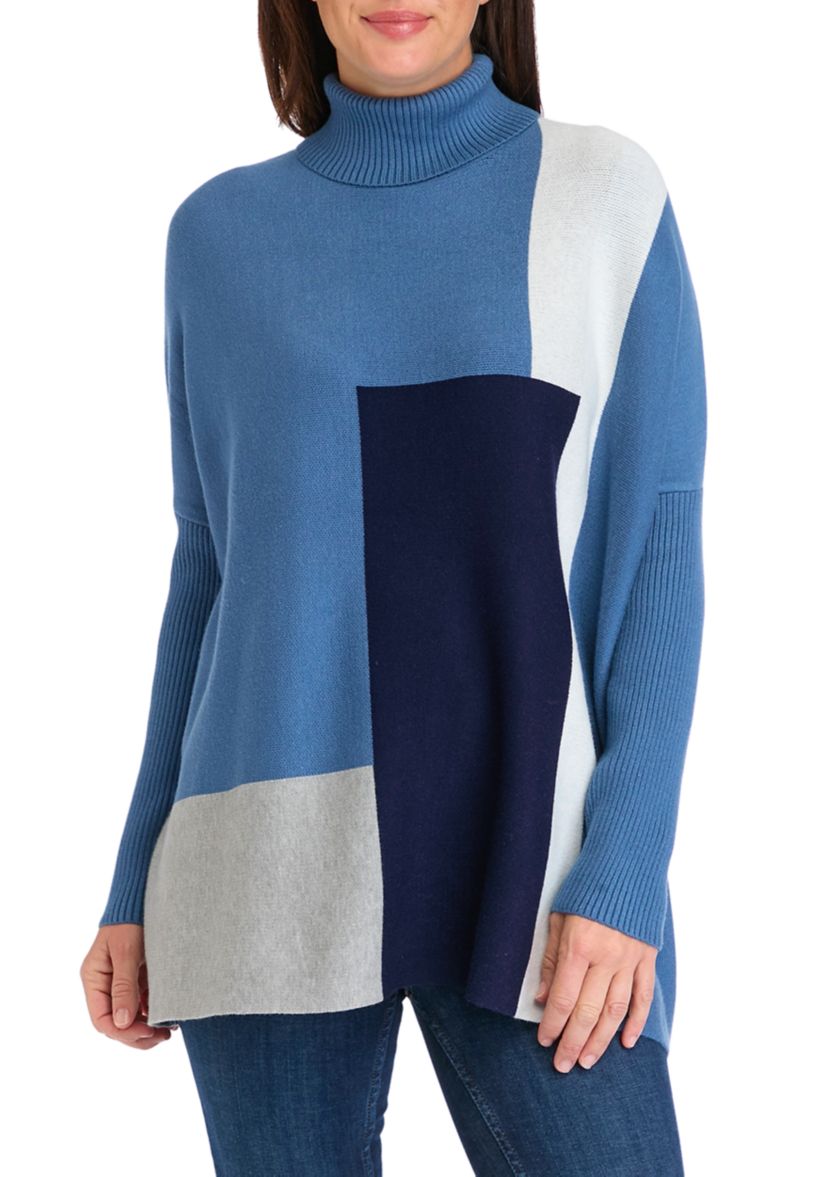 Womens Turtleneck Poncho