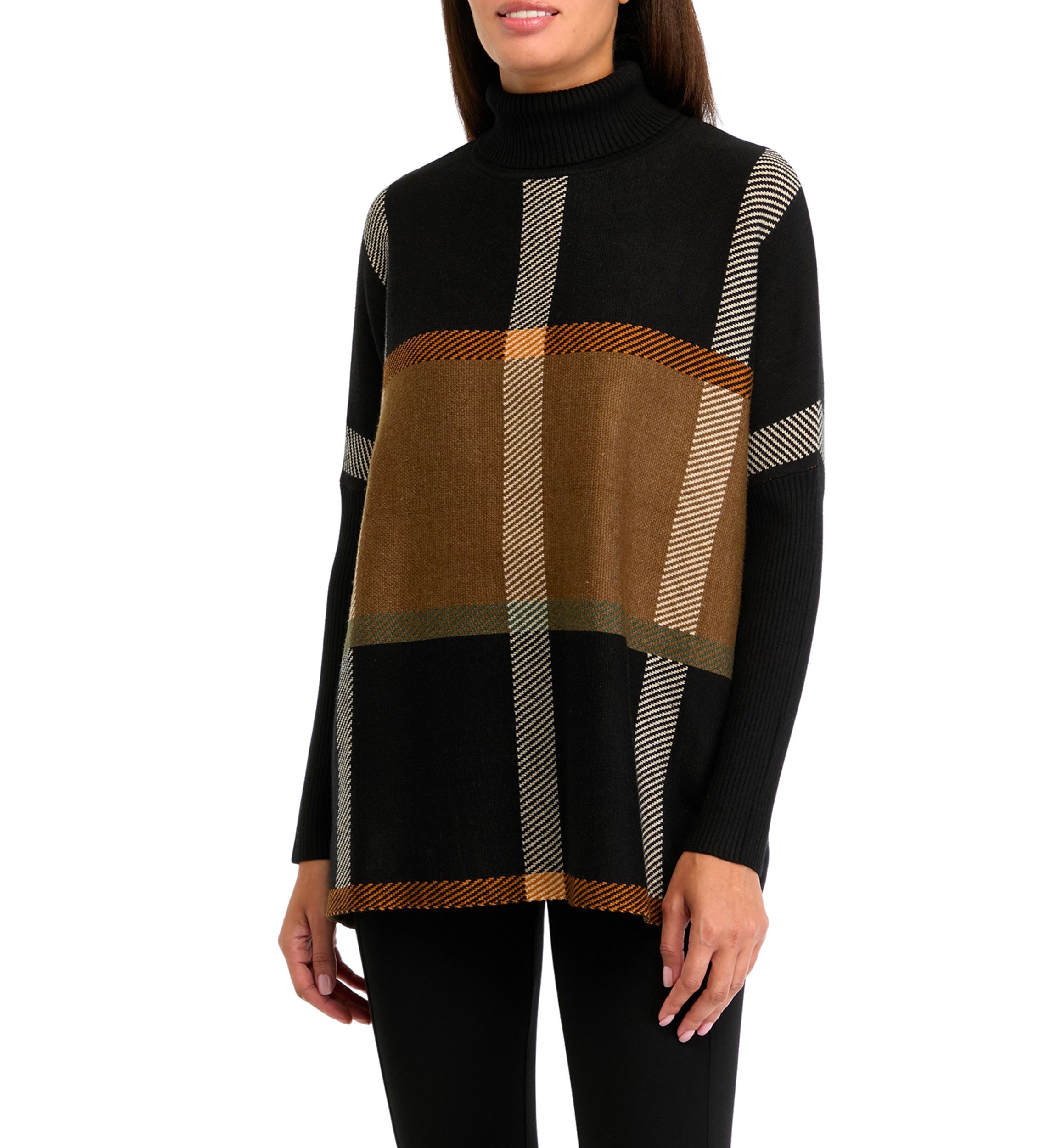 Womens Turtleneck Poncho