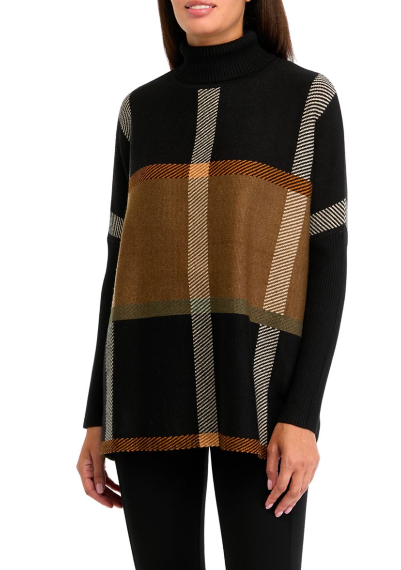 Womens Turtleneck Poncho