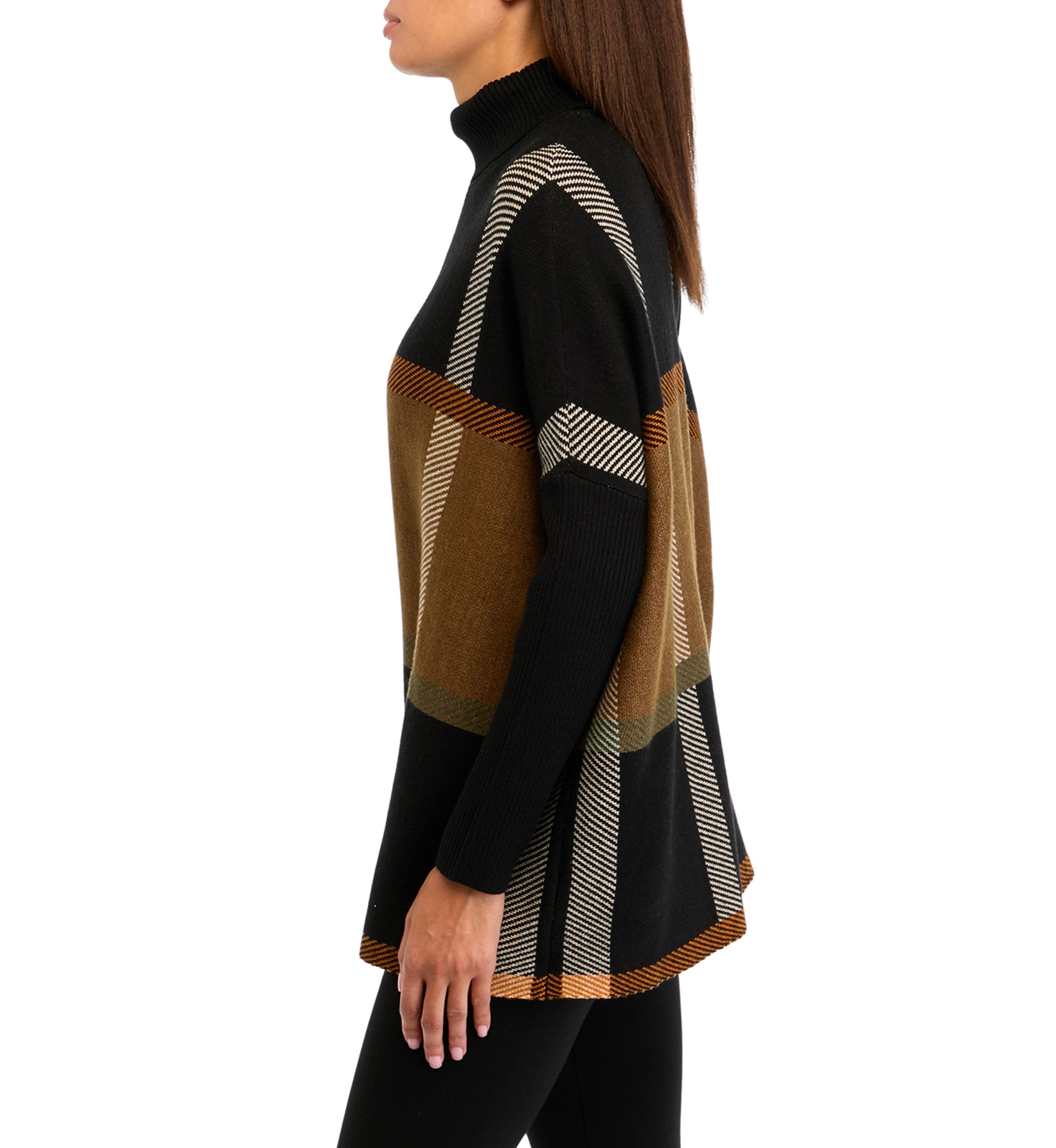 Womens Turtleneck Poncho