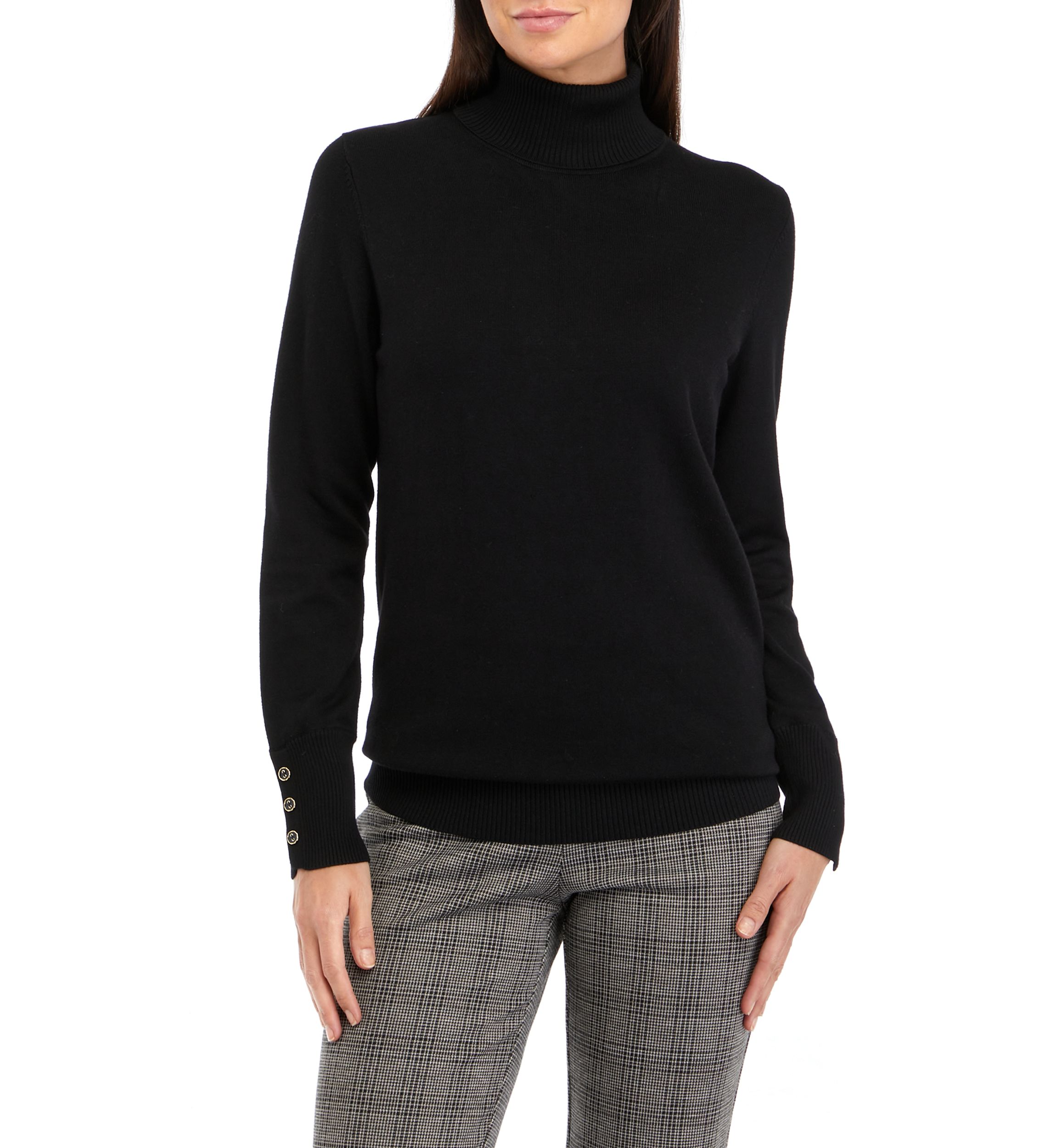 Womens Long Sleeve Turtleneck Sweater