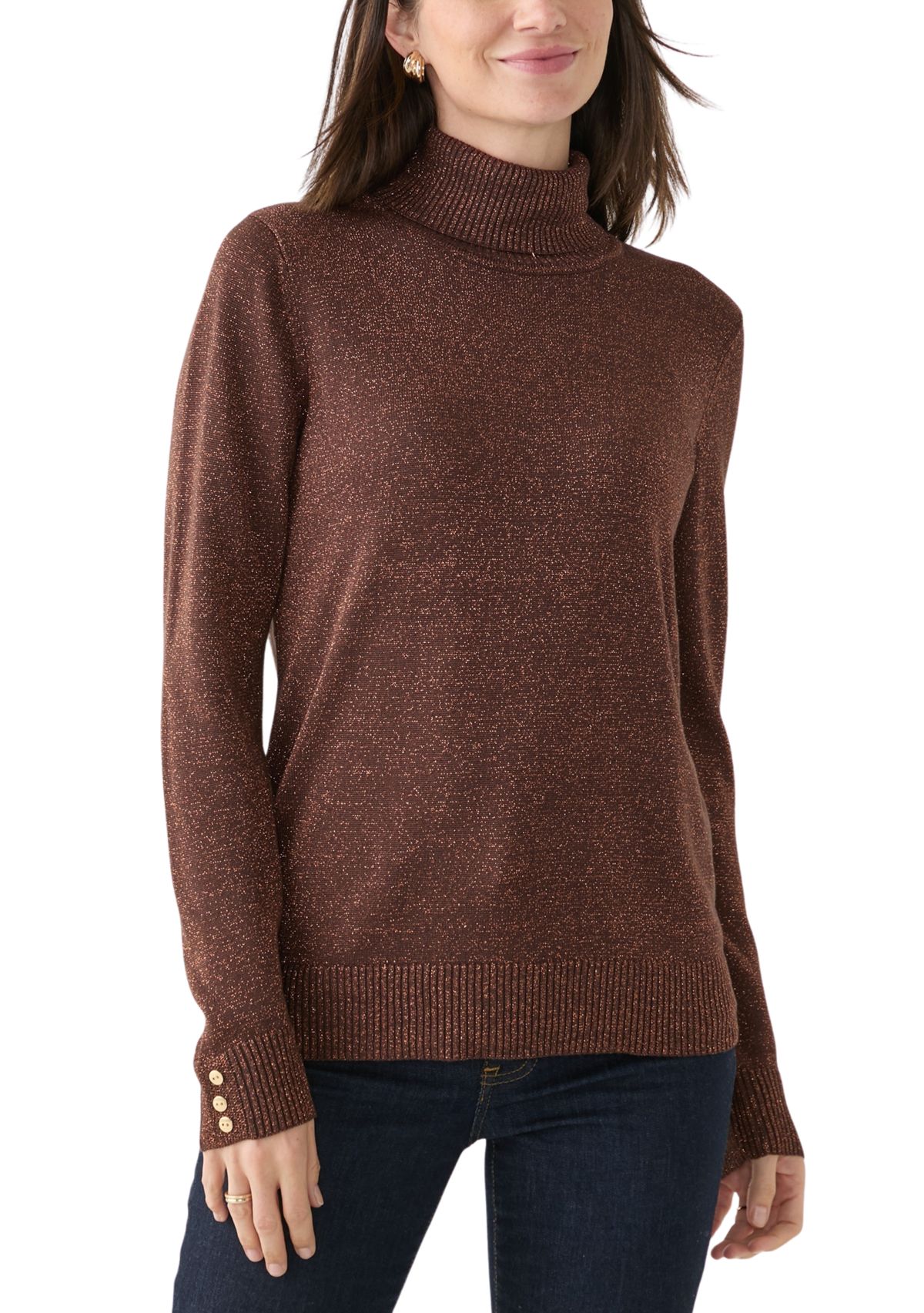 Womens Long Sleeve Turtleneck Sweater
