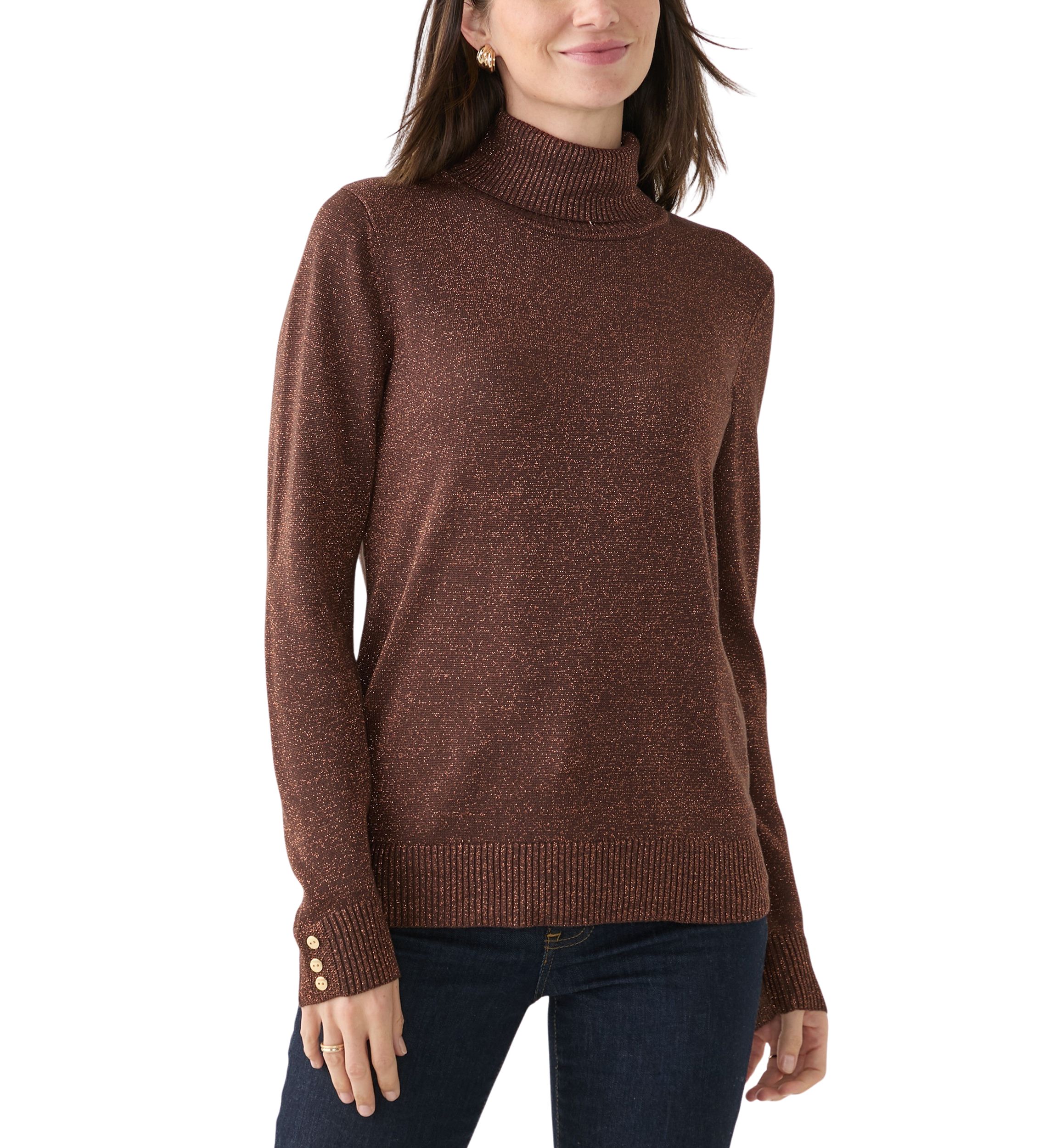 Womens Long Sleeve Turtleneck Sweater