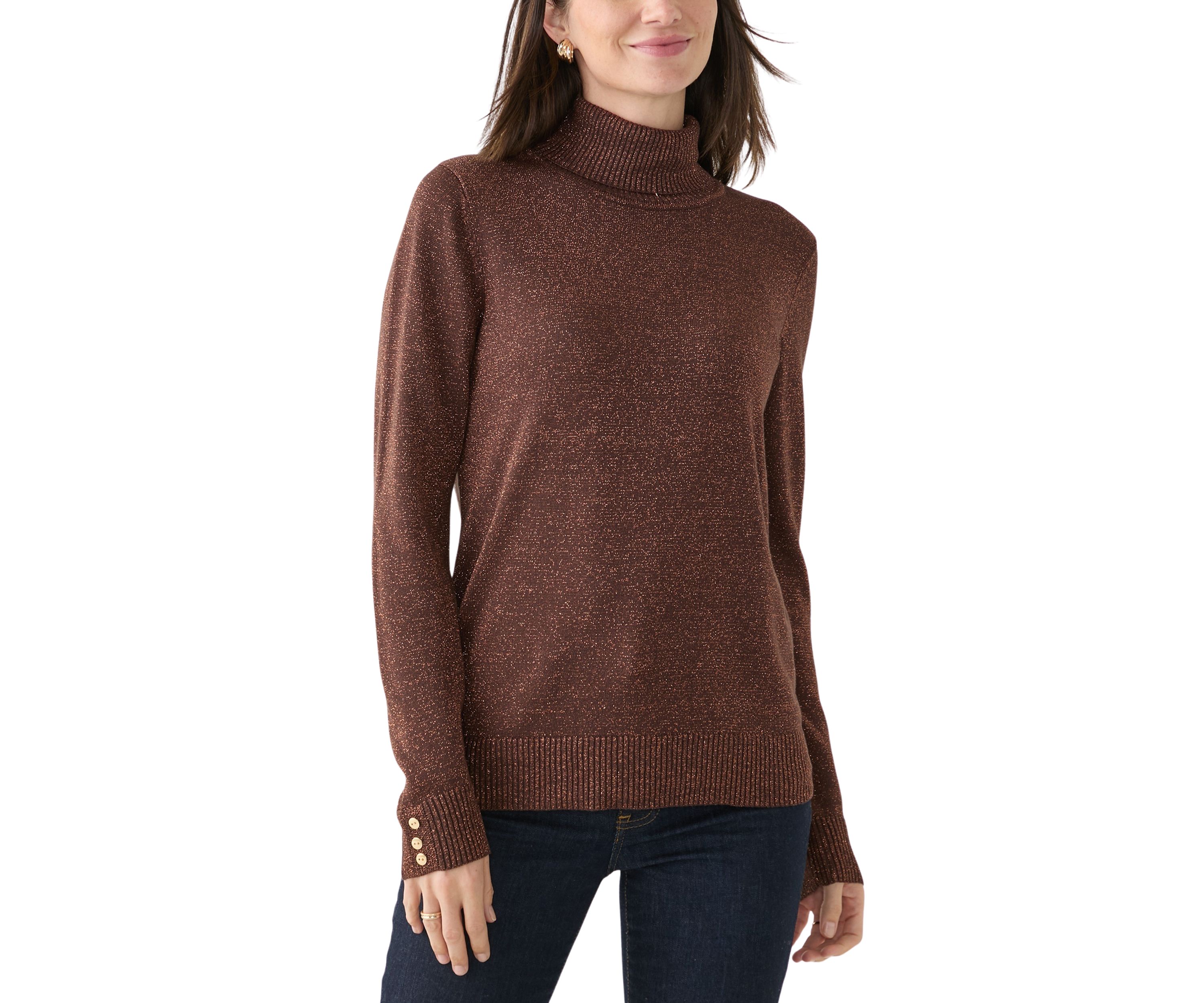 Womens Long Sleeve Turtleneck Sweater