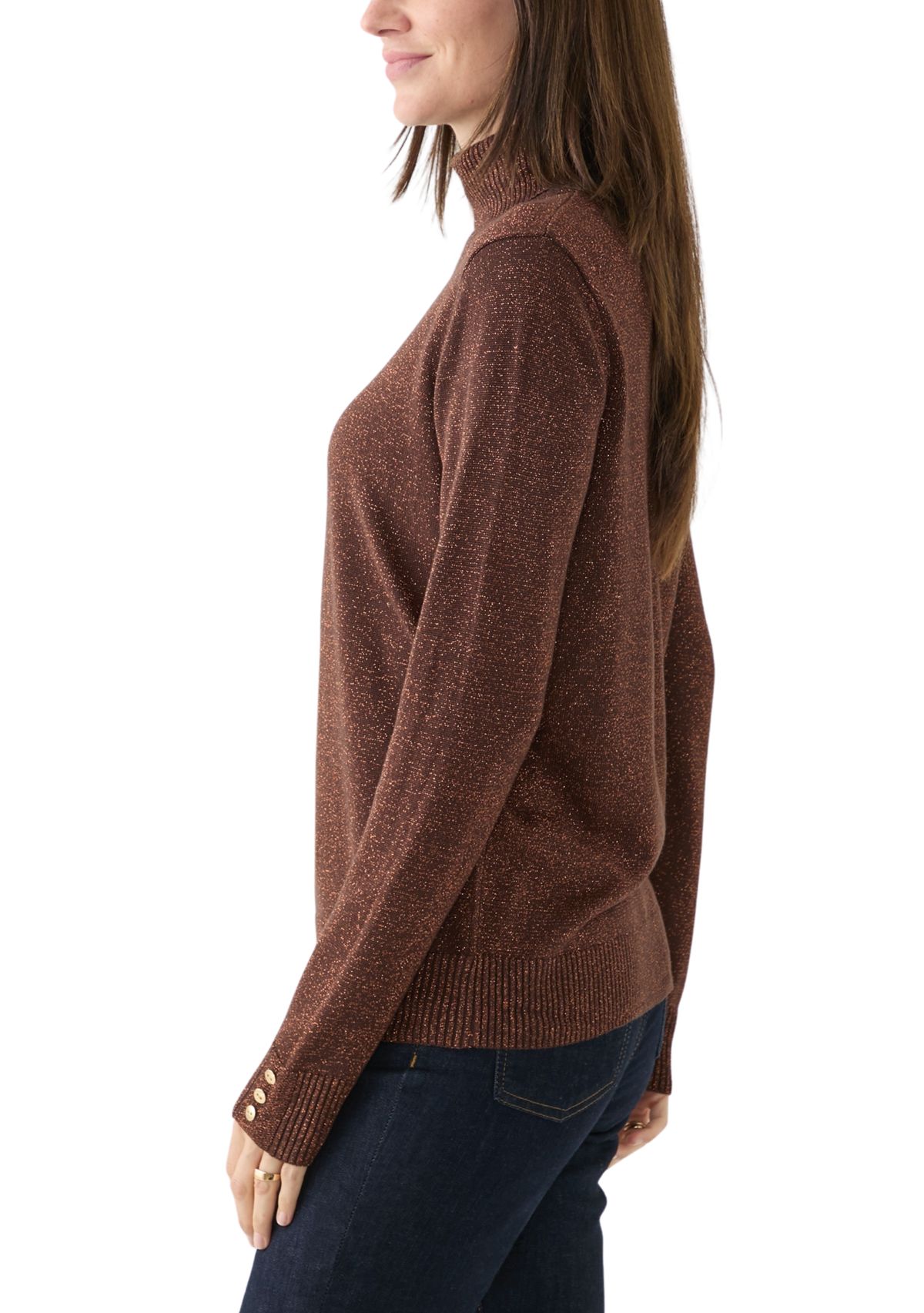 Womens Long Sleeve Turtleneck Sweater