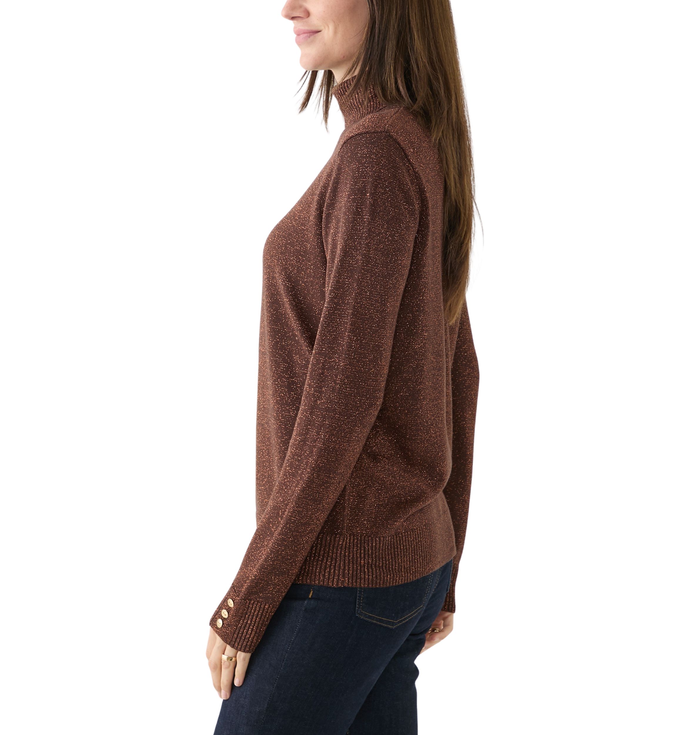 Womens Long Sleeve Turtleneck Sweater