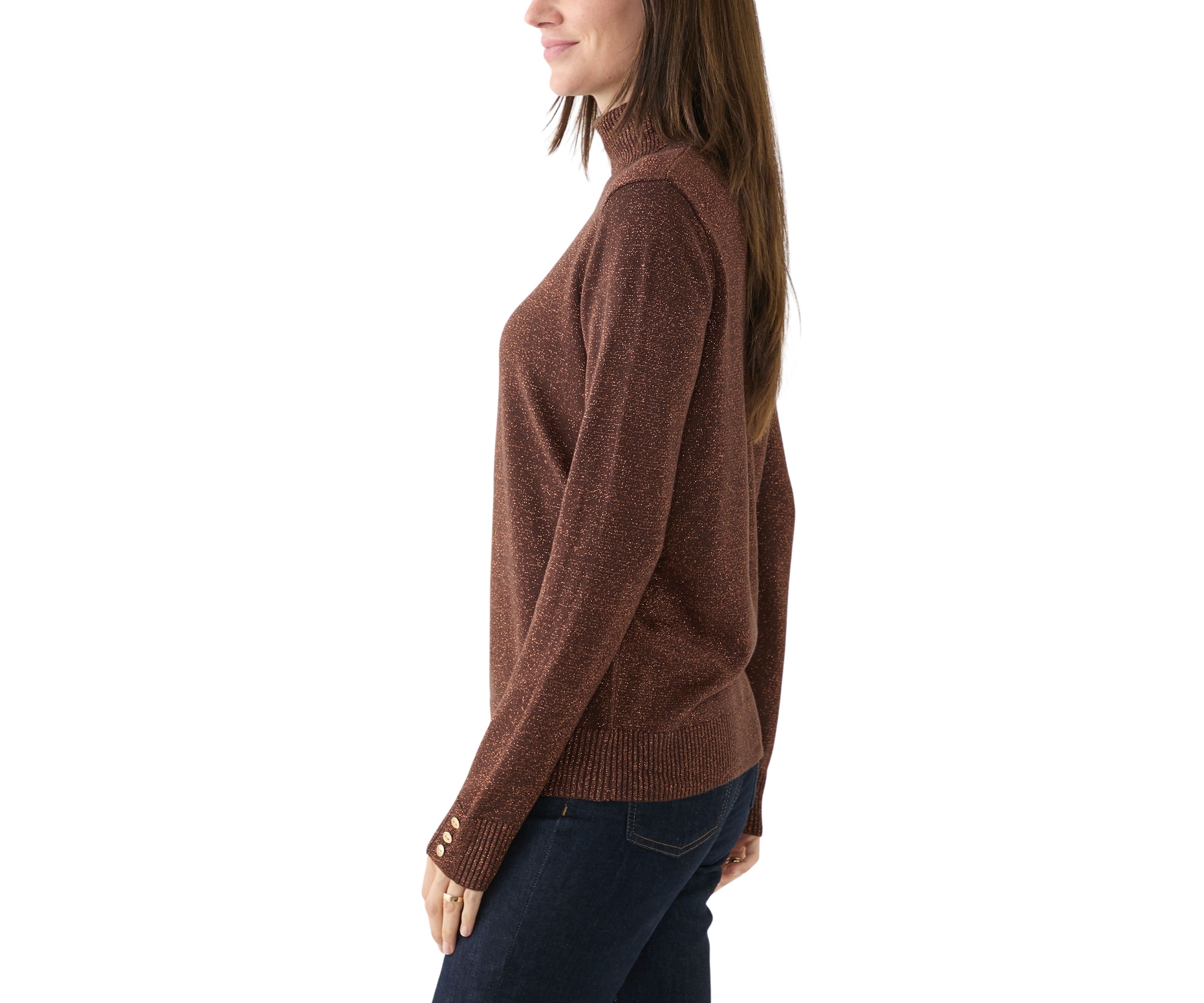 Womens Long Sleeve Turtleneck Sweater