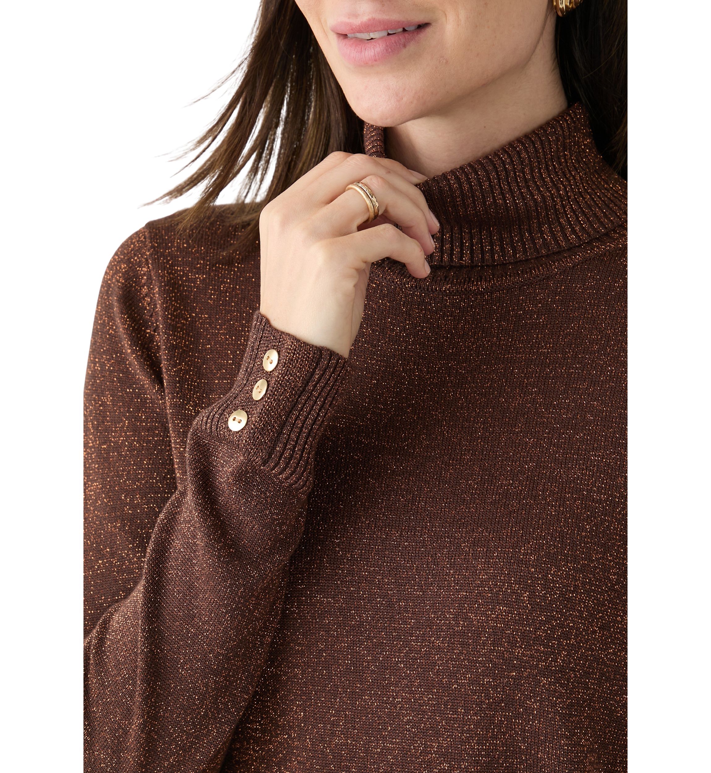 Womens Long Sleeve Turtleneck Sweater