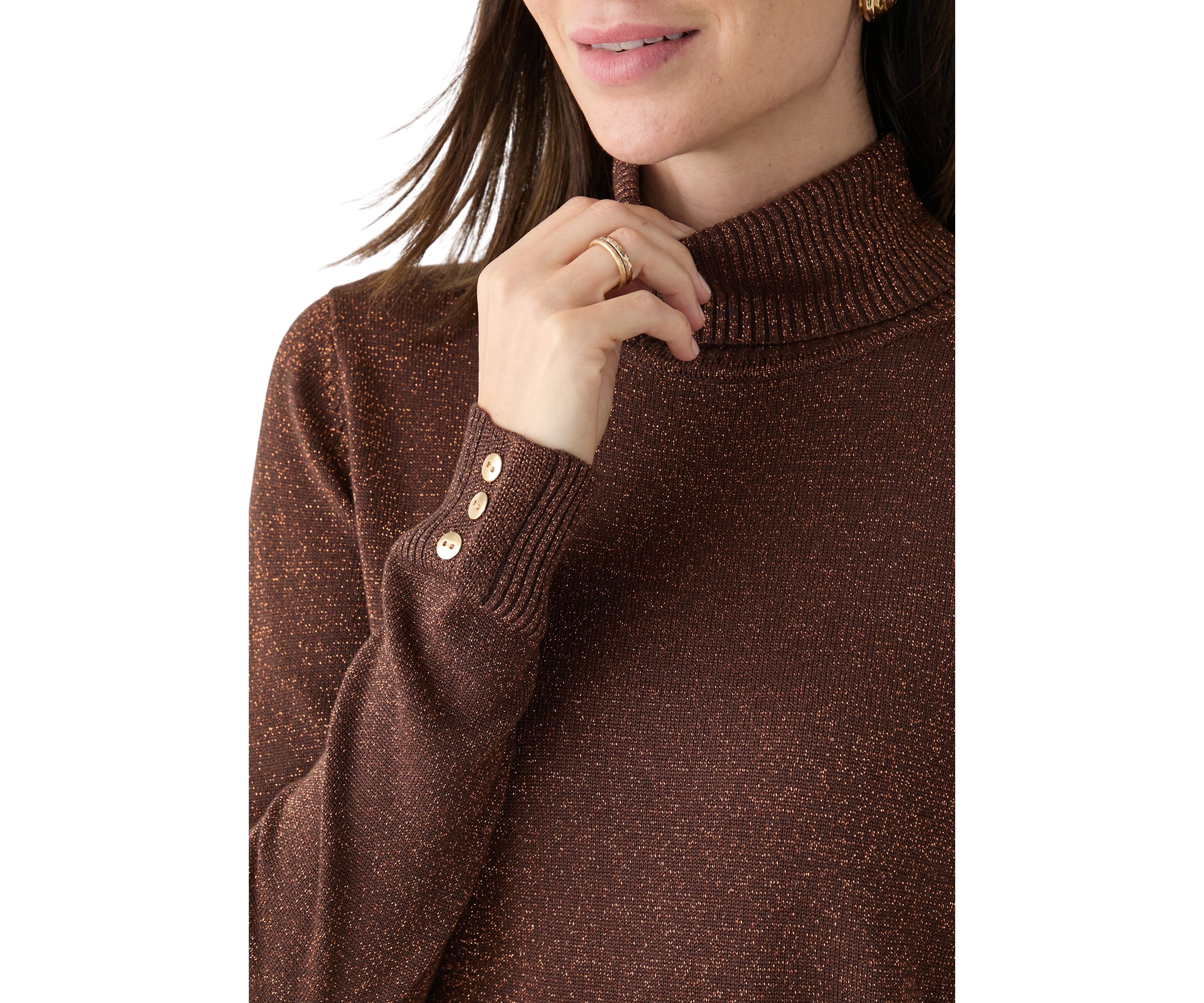 Womens Long Sleeve Turtleneck Sweater