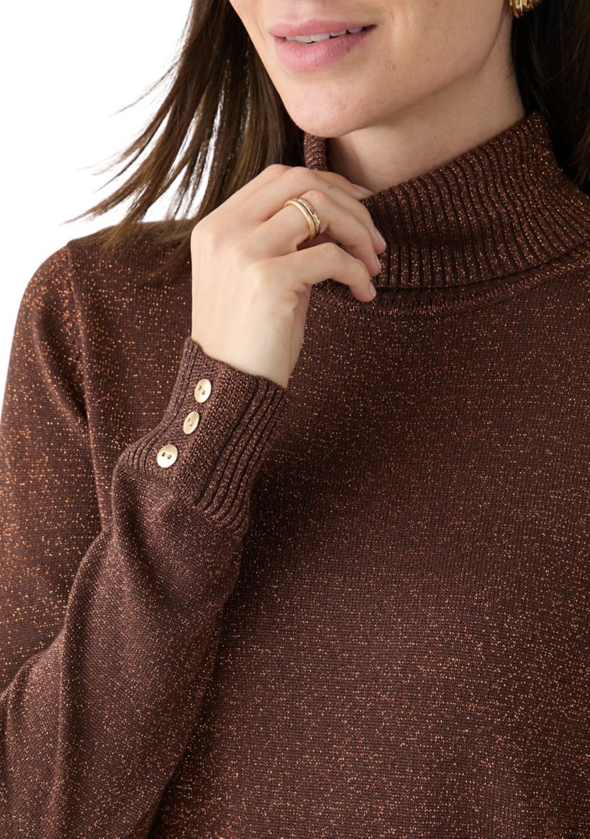 Womens Long Sleeve Turtleneck Sweater
