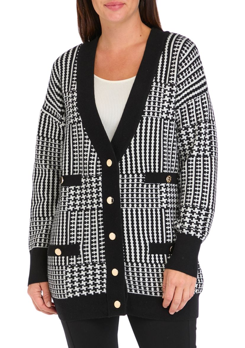 Womens Patterned Cardigan