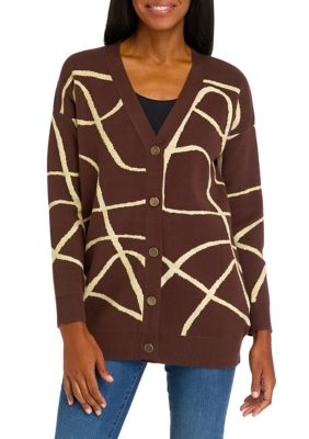 Joseph A Women's Printed Cardigan