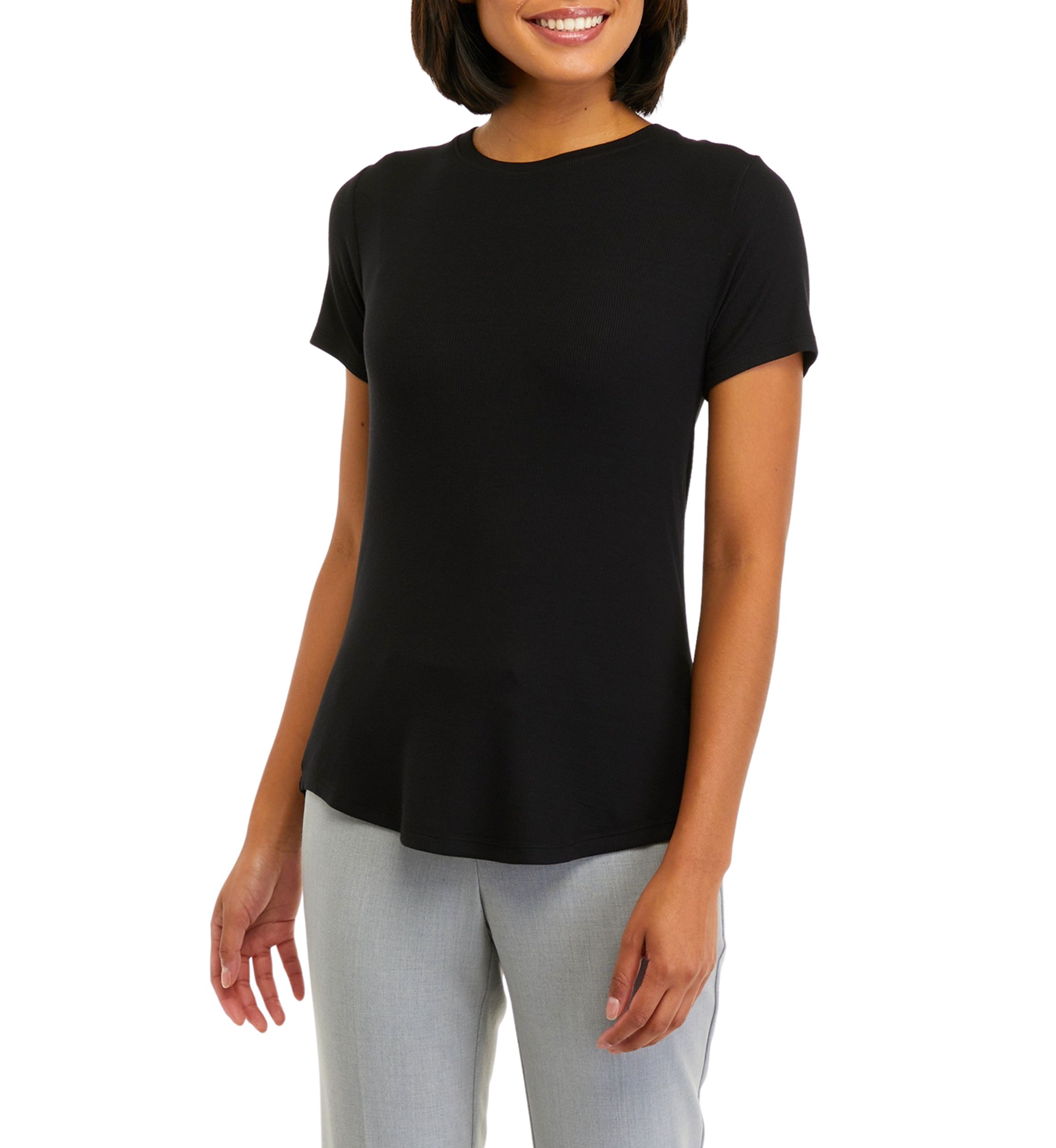 Womens Short Sleeve Crew Neck T-Shirt
