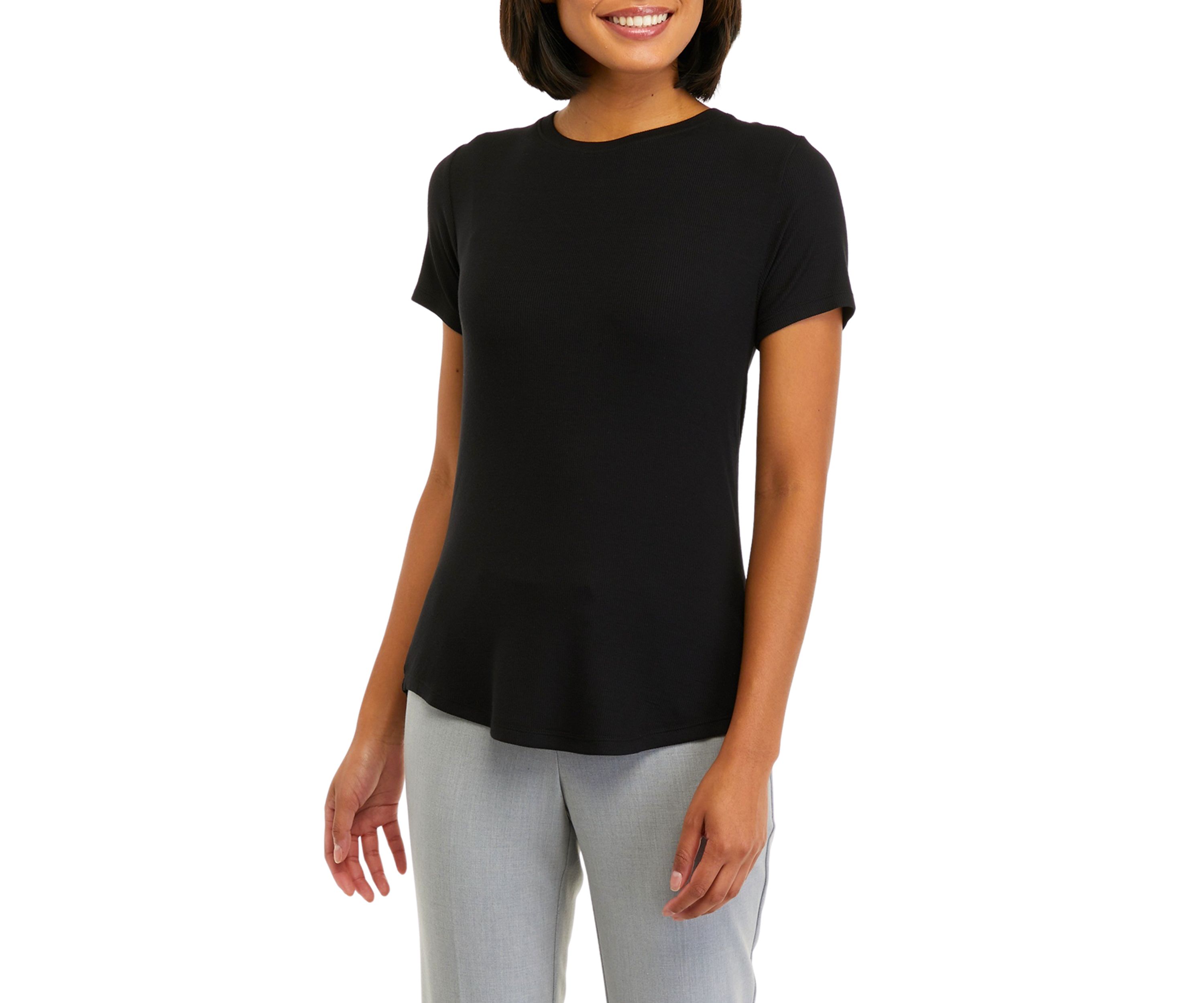 Womens Short Sleeve Crew Neck T-Shirt