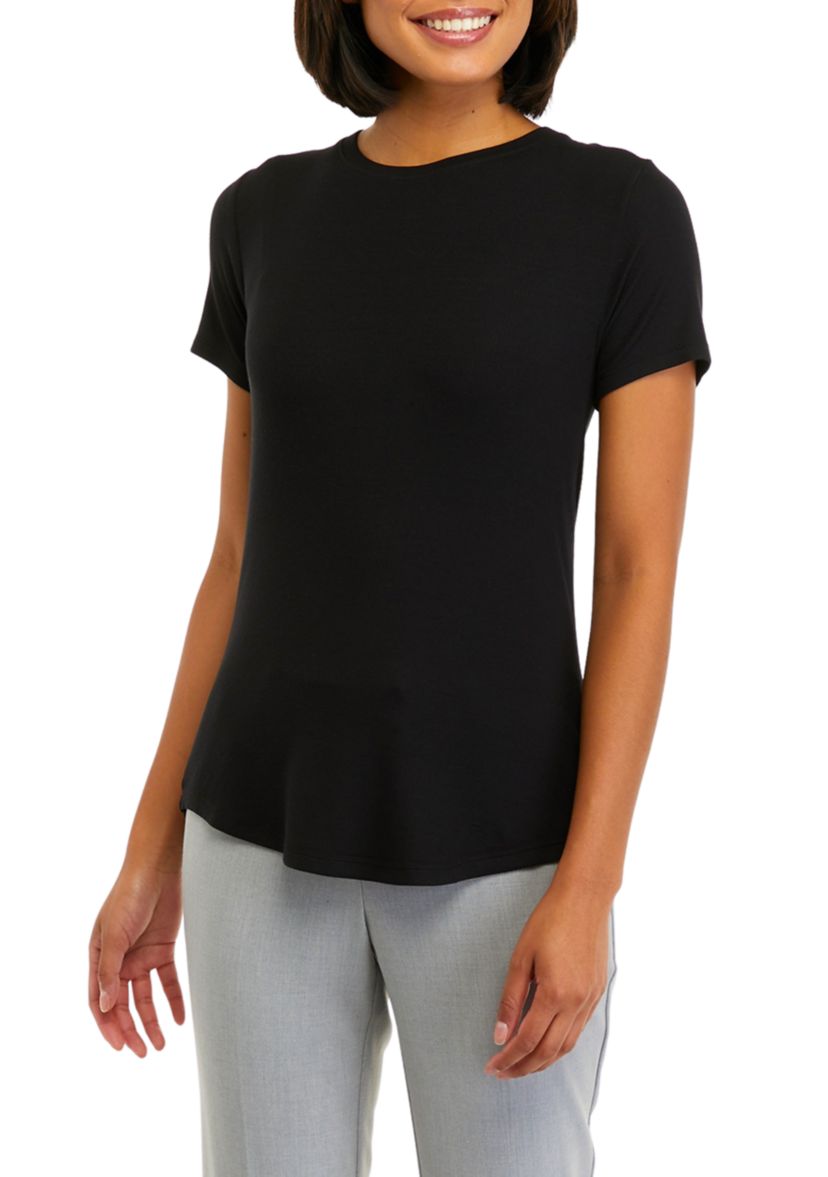 Womens Short Sleeve Crew Neck T-Shirt