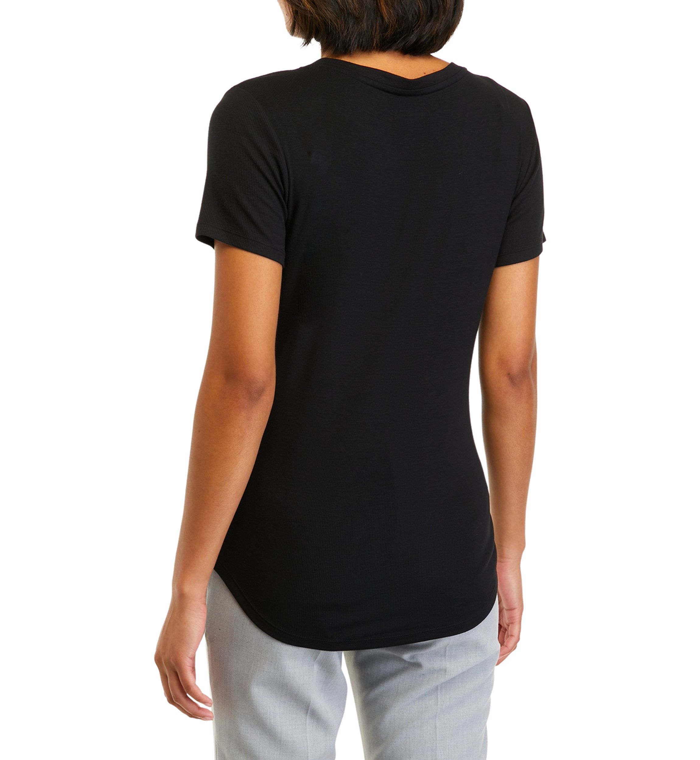 Womens Short Sleeve Crew Neck T-Shirt