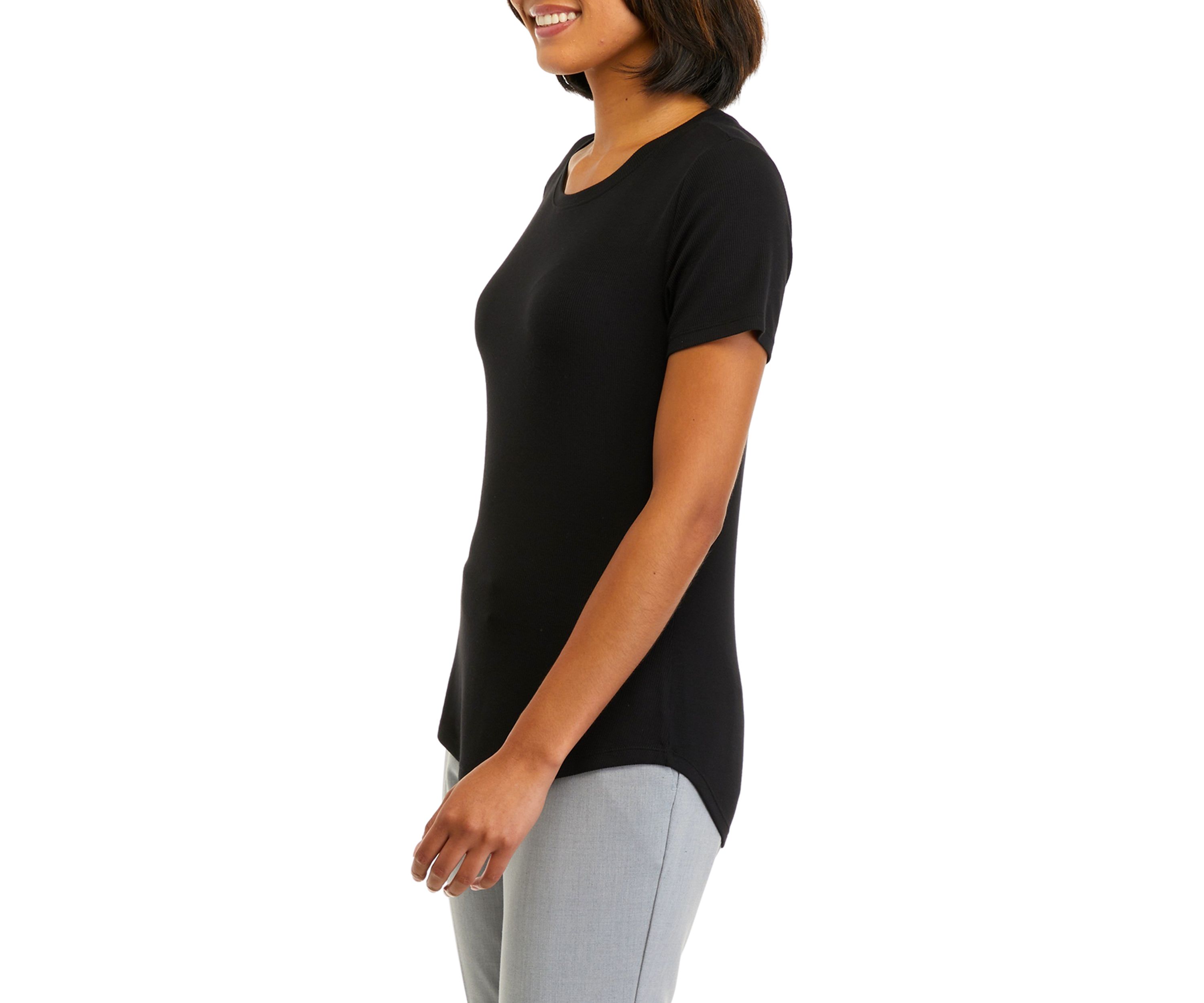 Womens Short Sleeve Crew Neck T-Shirt