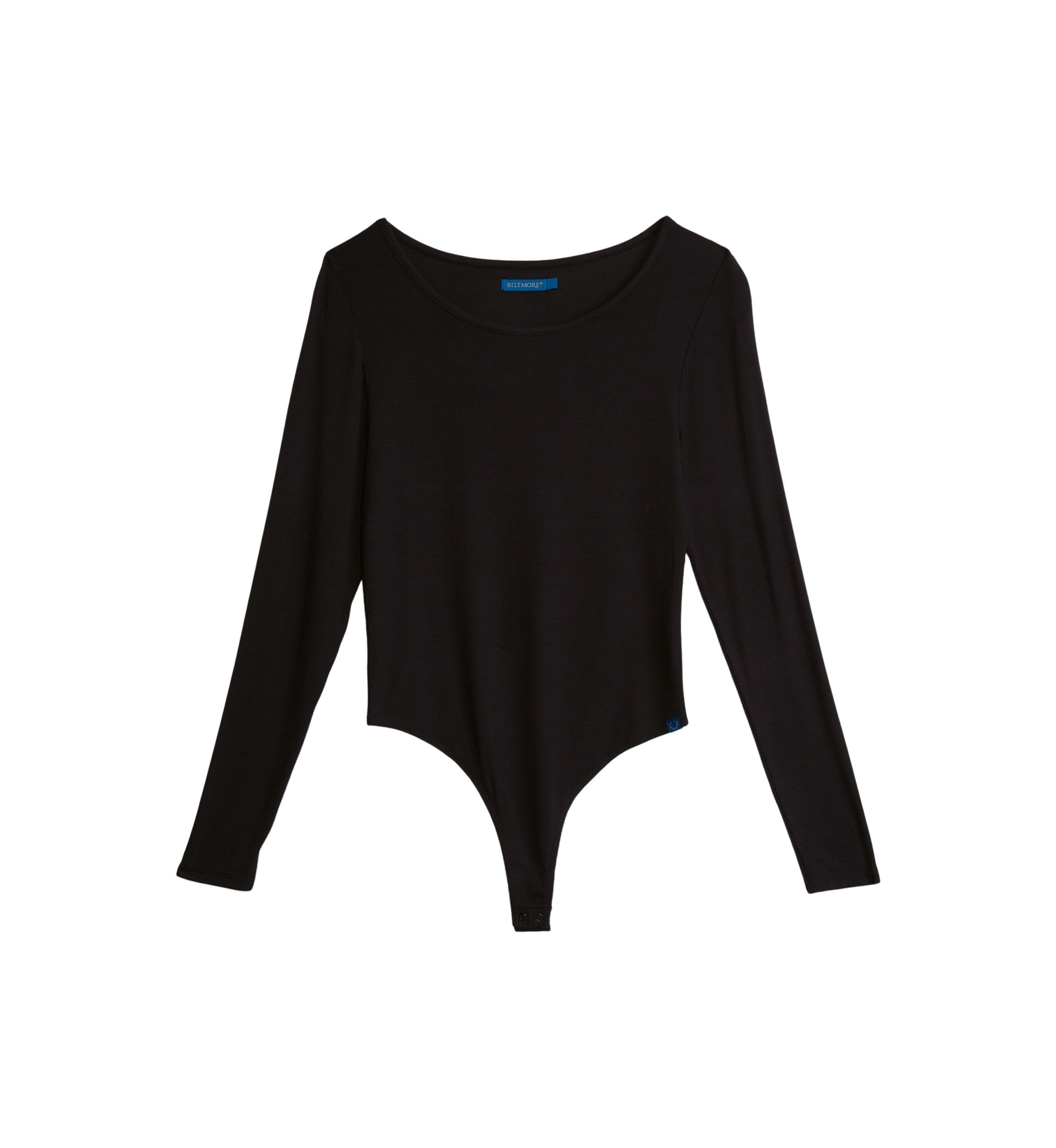 Womens Long Sleeve Ribbed Bodysuit