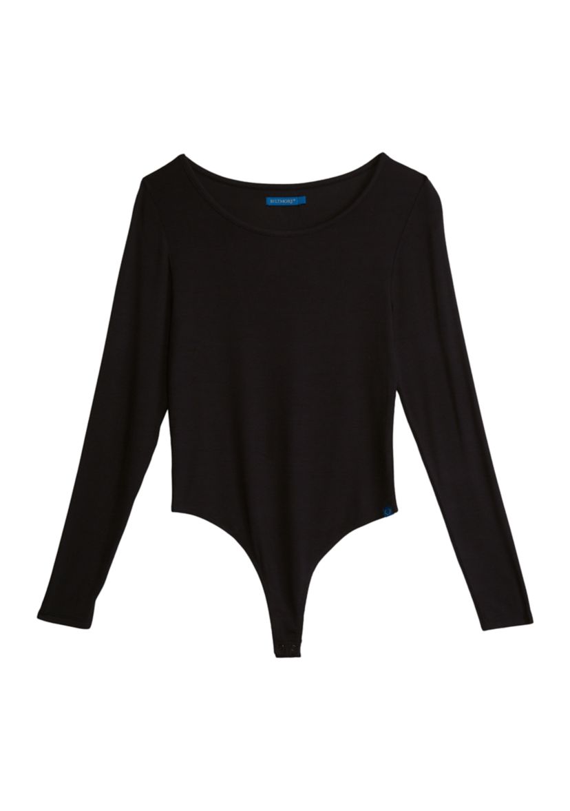 Womens Long Sleeve Ribbed Bodysuit